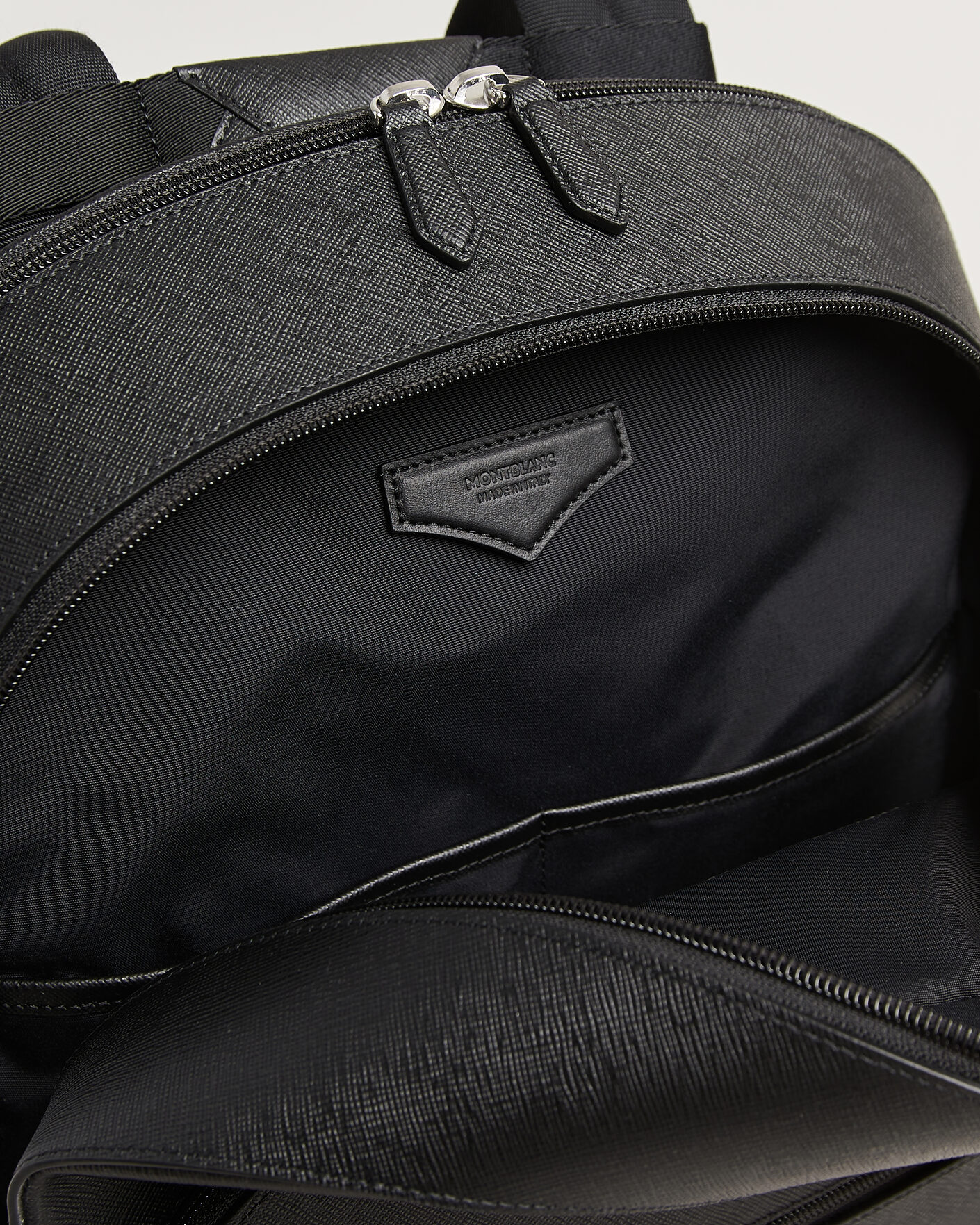 Men | Montblanc Sartorial Large Backpack 3 Compartments Black | Montblanc | Sartorial Large Backpack 3 Compartments Black