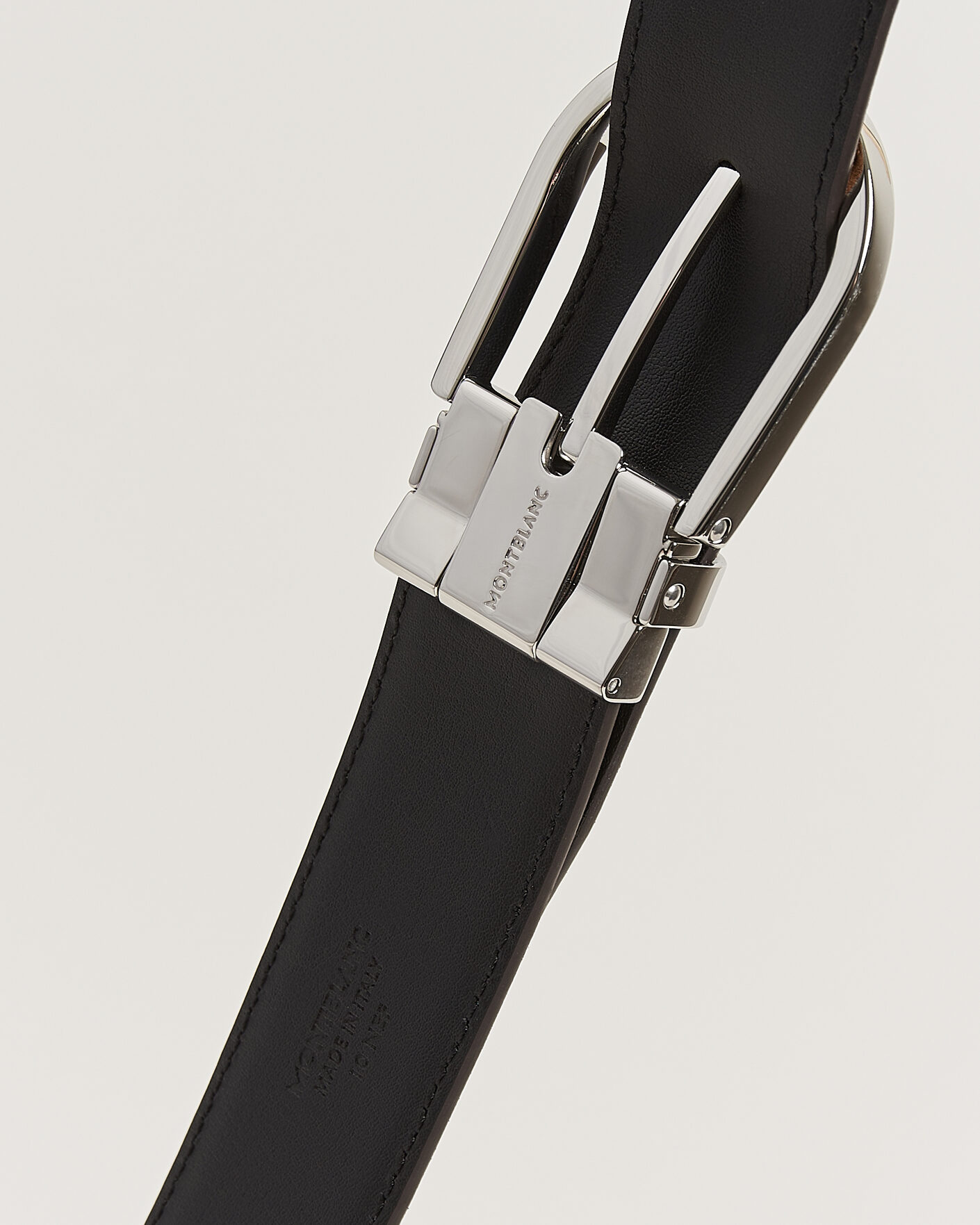Men | Belts | Montblanc | 35mm Reversible Suede/Calf Horseshoe Belt Brown/Black