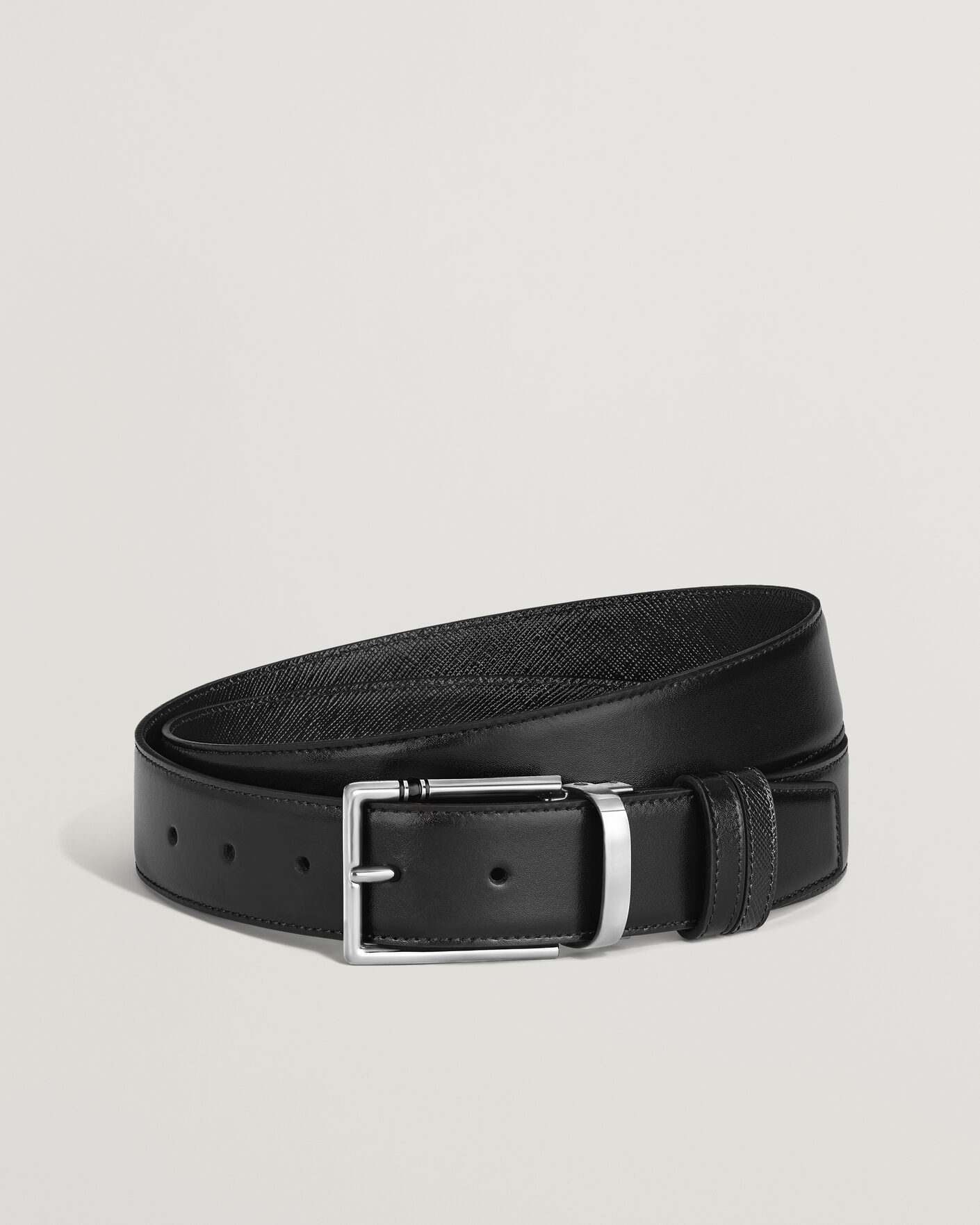 Men | Belts | Montblanc | 35mm Reversible Calf/Sartorial Belt Black