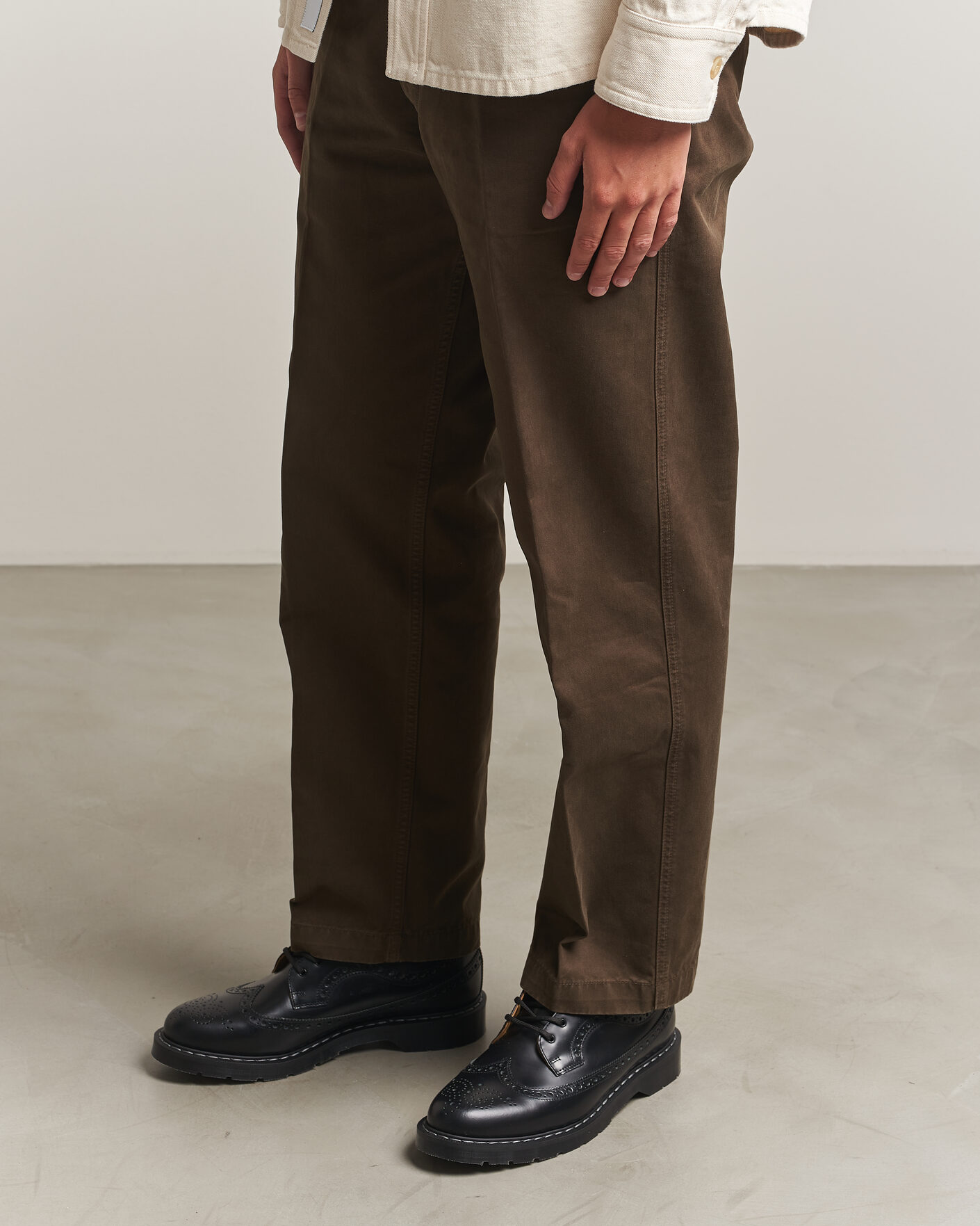 Men | Brogues | Solovair | American Brogue Shoe Black Shine
