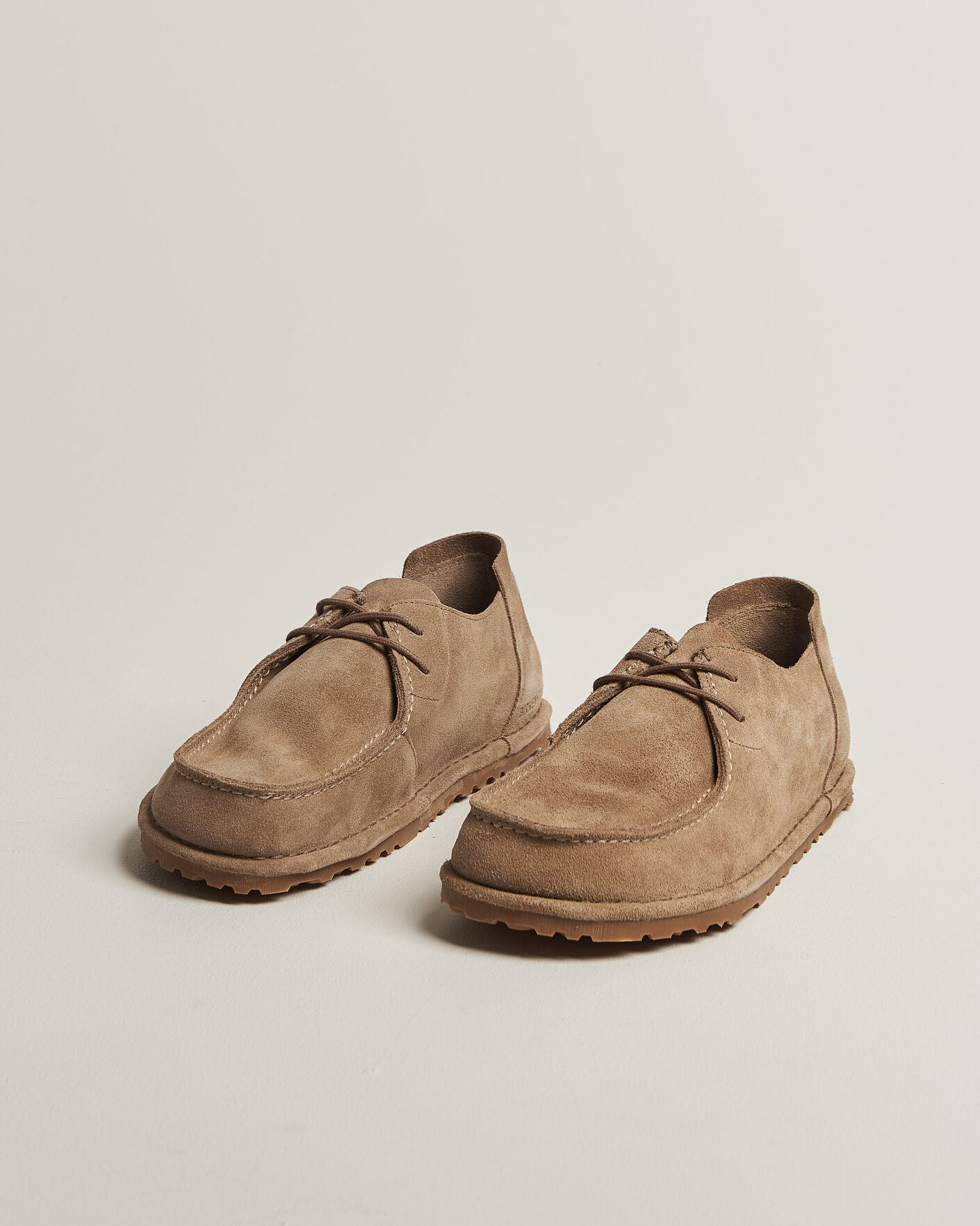 Men | Loafers | BIRKENSTOCK | Utti Lace Loafer Gray Taupe Suede
