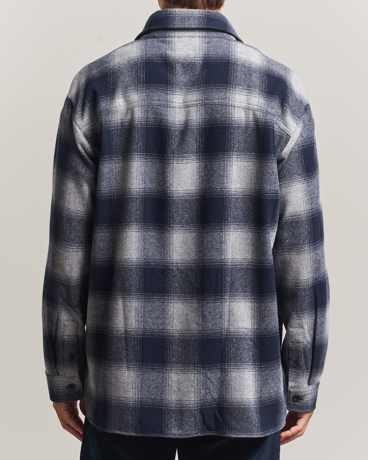 Men | Shirts | A.P.C. | Malaury Checked Overshirt Light Grey