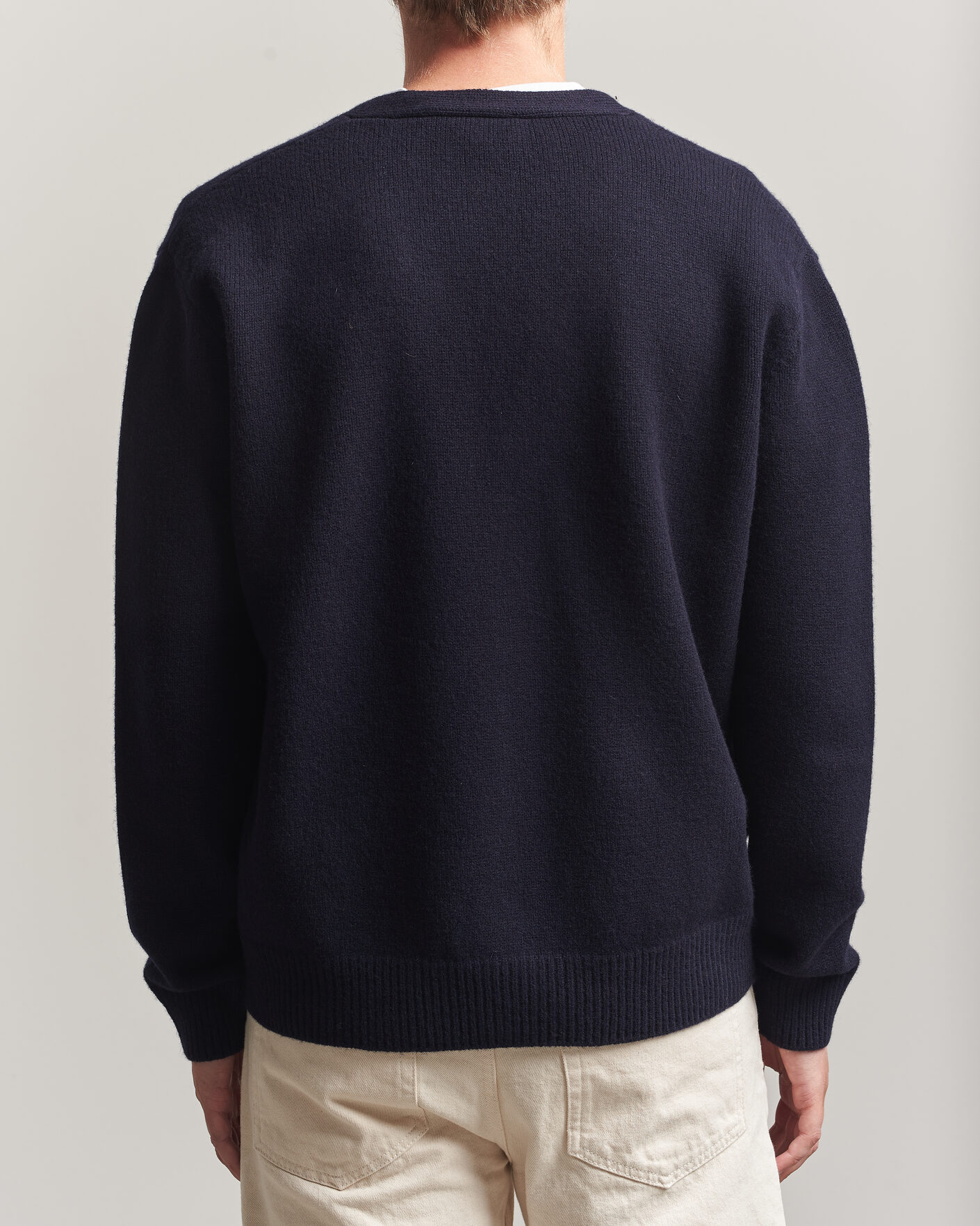 Men | Sweaters & Knitwear | A.P.C. | Kevin Wool Knitted Cardigan Dark Navy