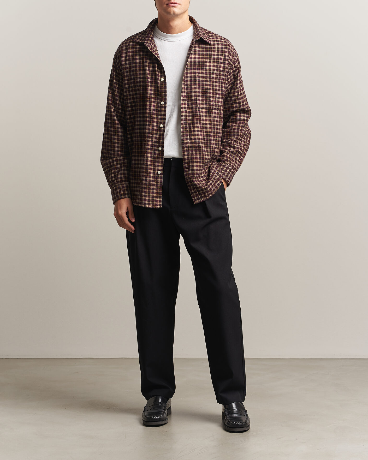 Men | Trousers | A.P.C. | Renato Pleated Trousers Black