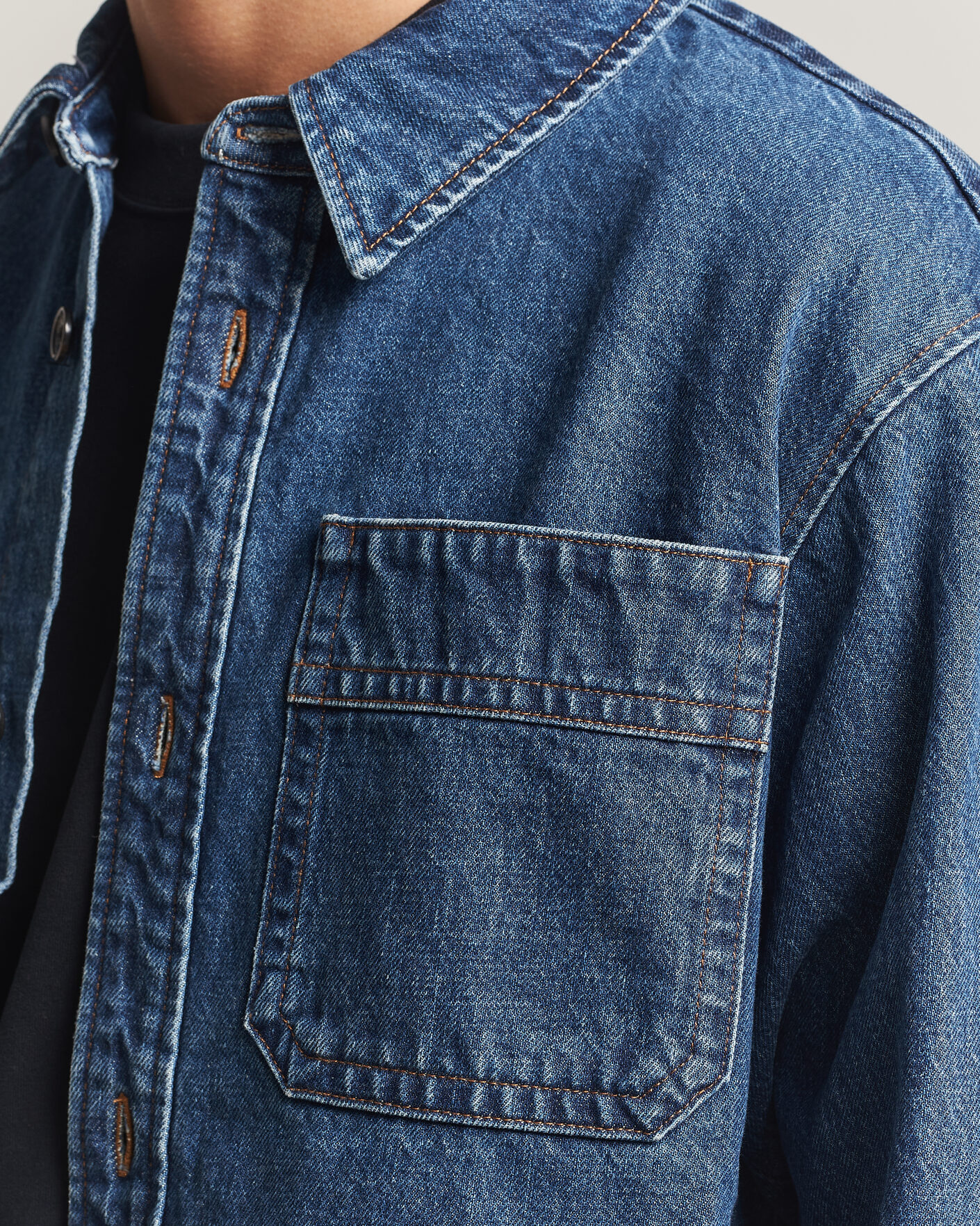 Men | Shirts | A.P.C. | Basile Denim Overshirt Washed Indigo