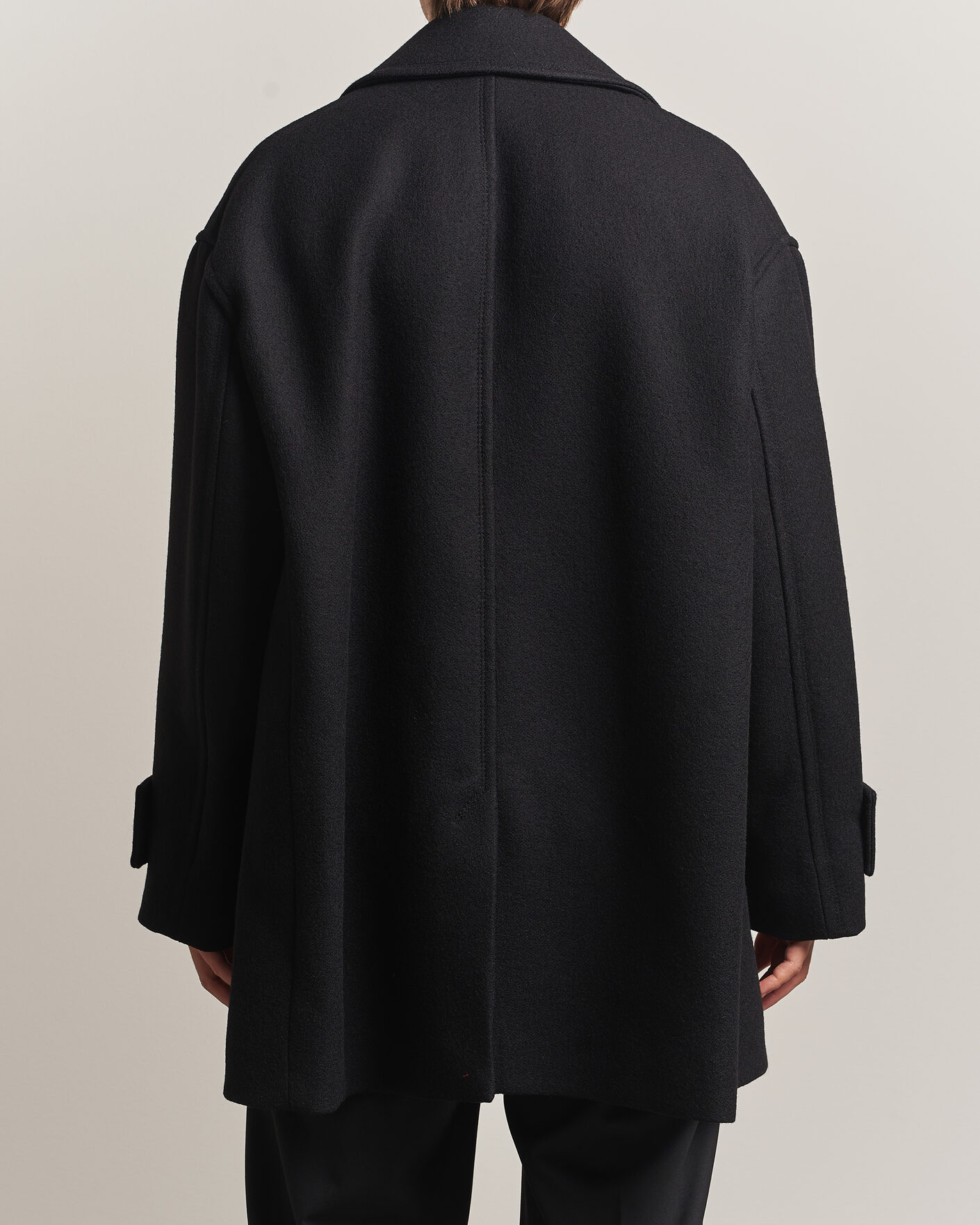 Men | Coats & Jackets | AMI | Wool Peacoat Black