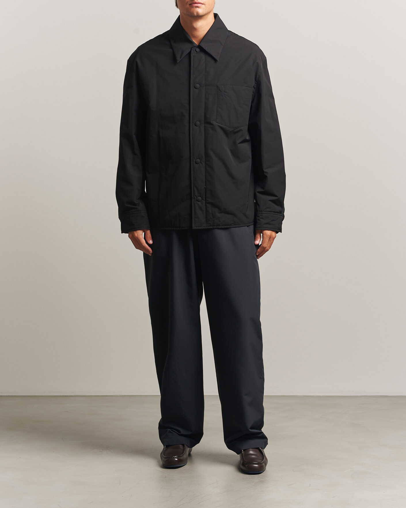 Men | Coats & Jackets | AMI | Padded Shirt Jacket Black
