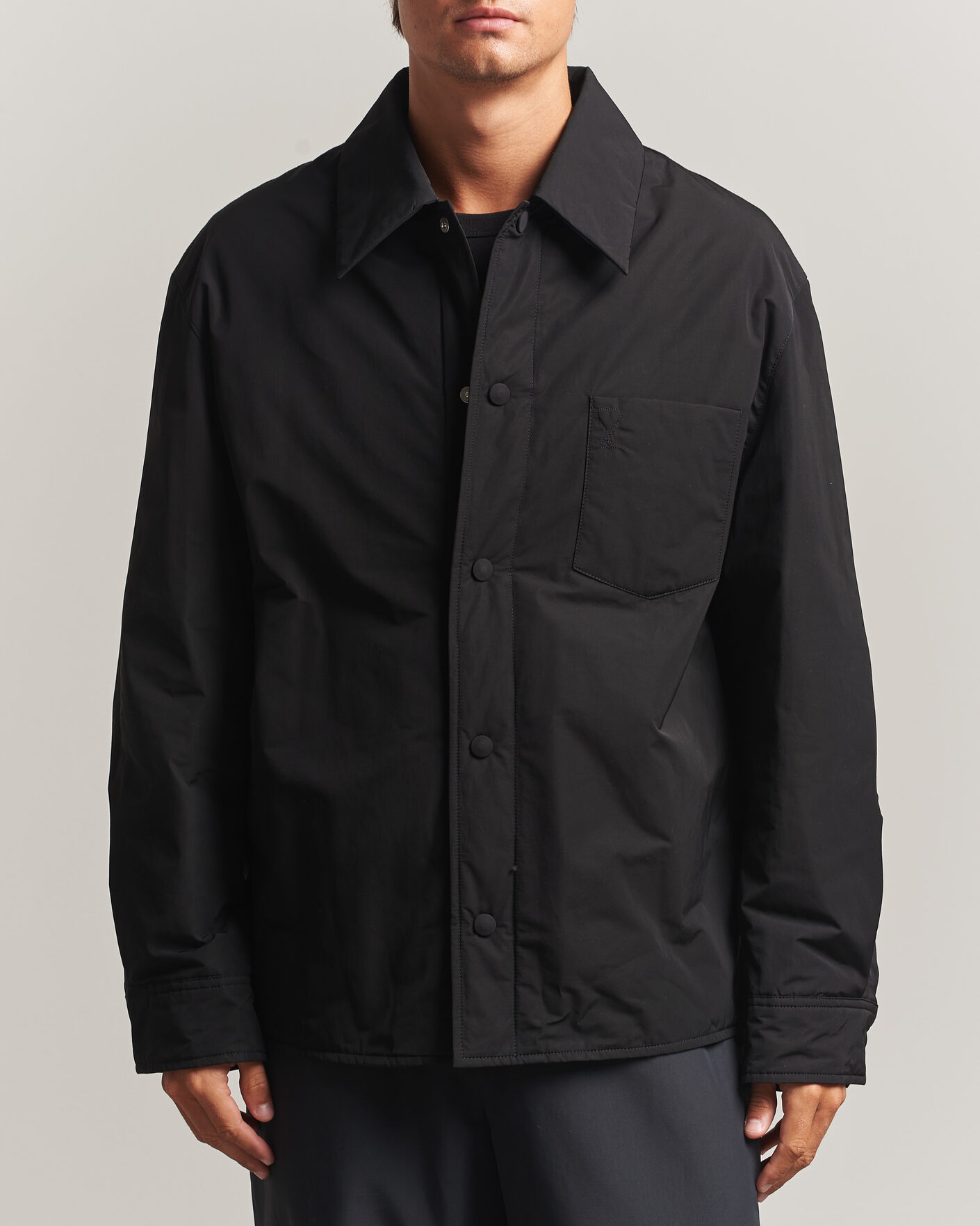 Men | Coats & Jackets | AMI | Padded Shirt Jacket Black