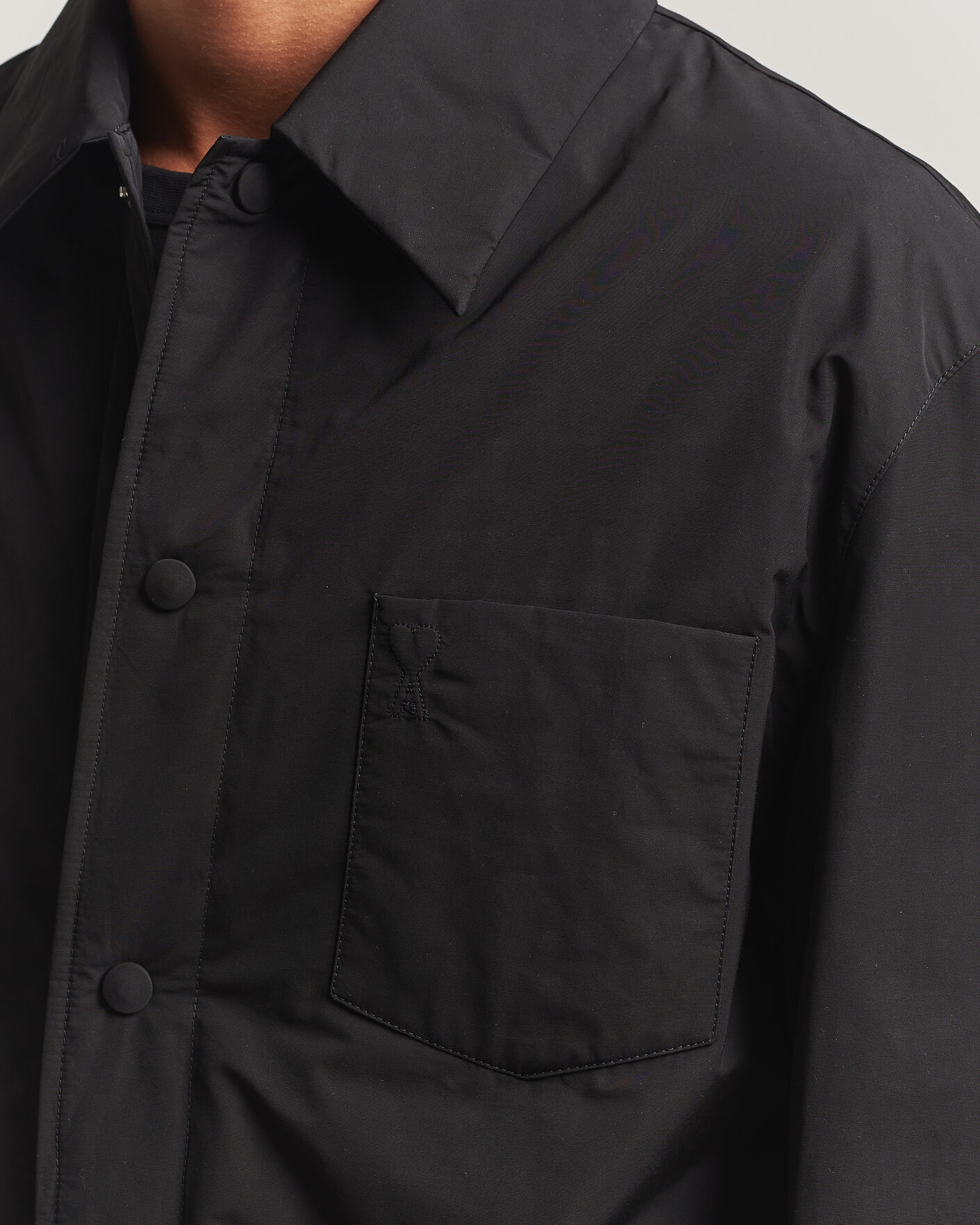 Men | Coats & Jackets | AMI | Padded Shirt Jacket Black