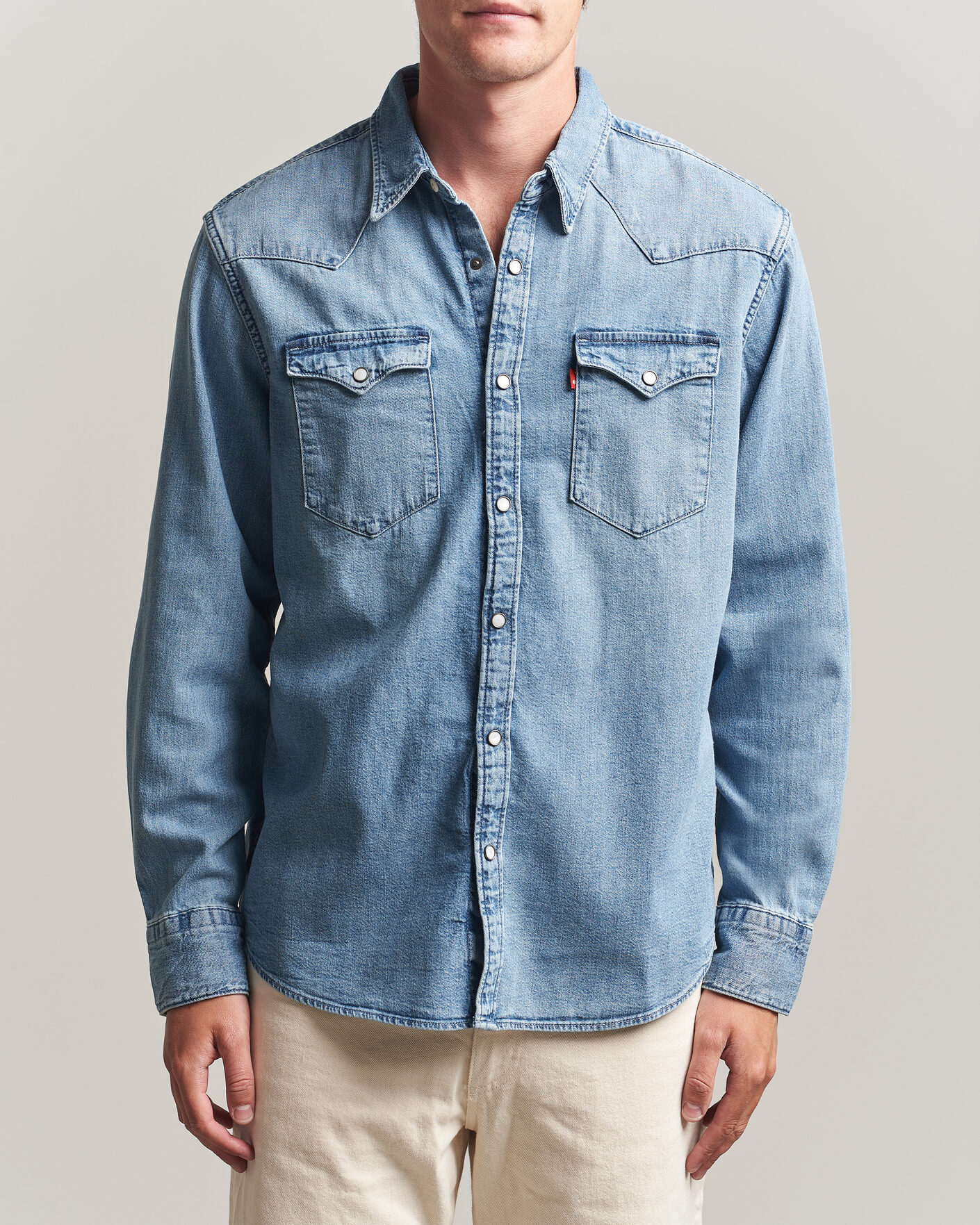 Men | Shirts | Levi's | Barstow Western Standard Shirt Blue Sky Mountain Light