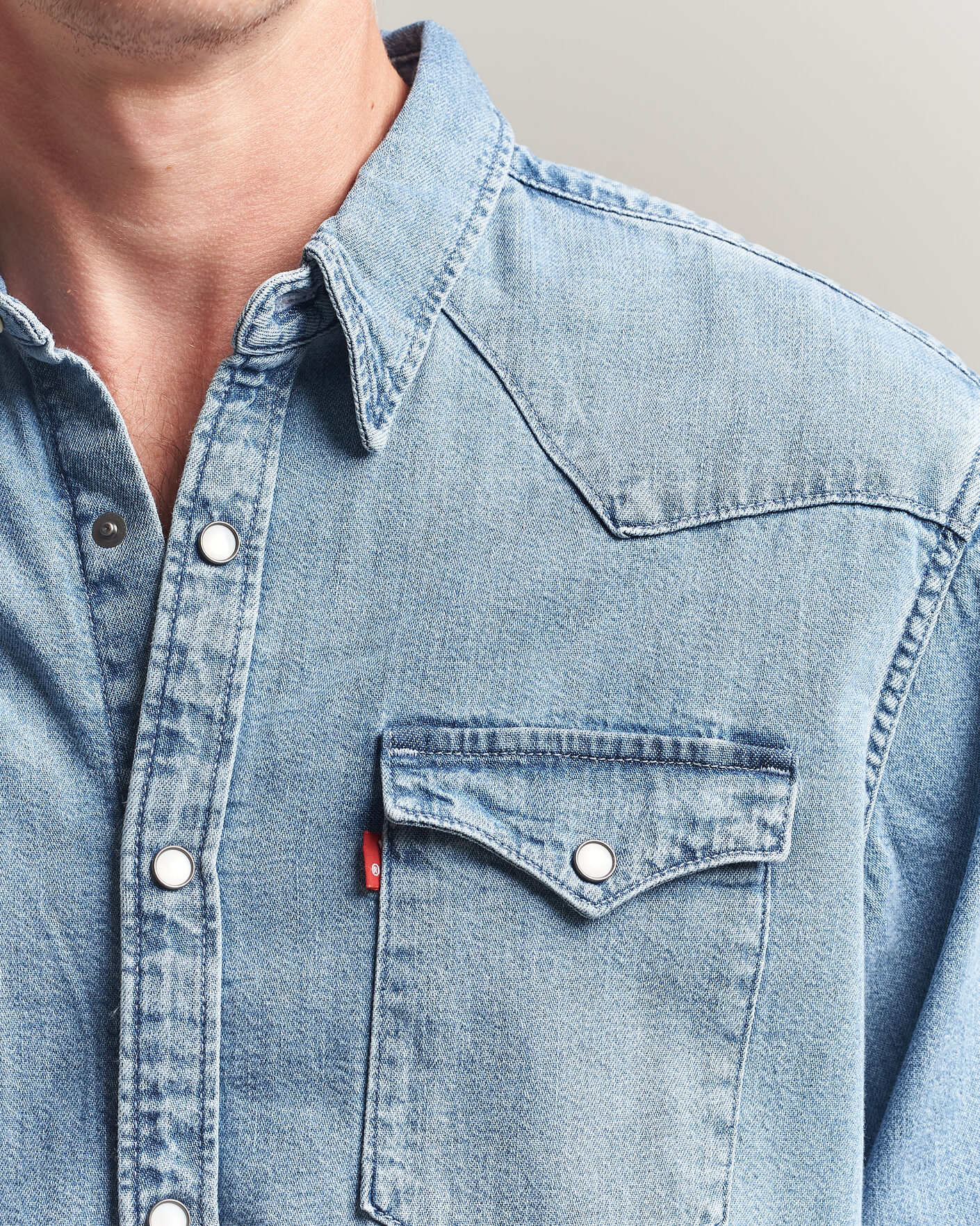 Men | Shirts | Levi's | Barstow Western Standard Shirt Blue Sky Mountain Light