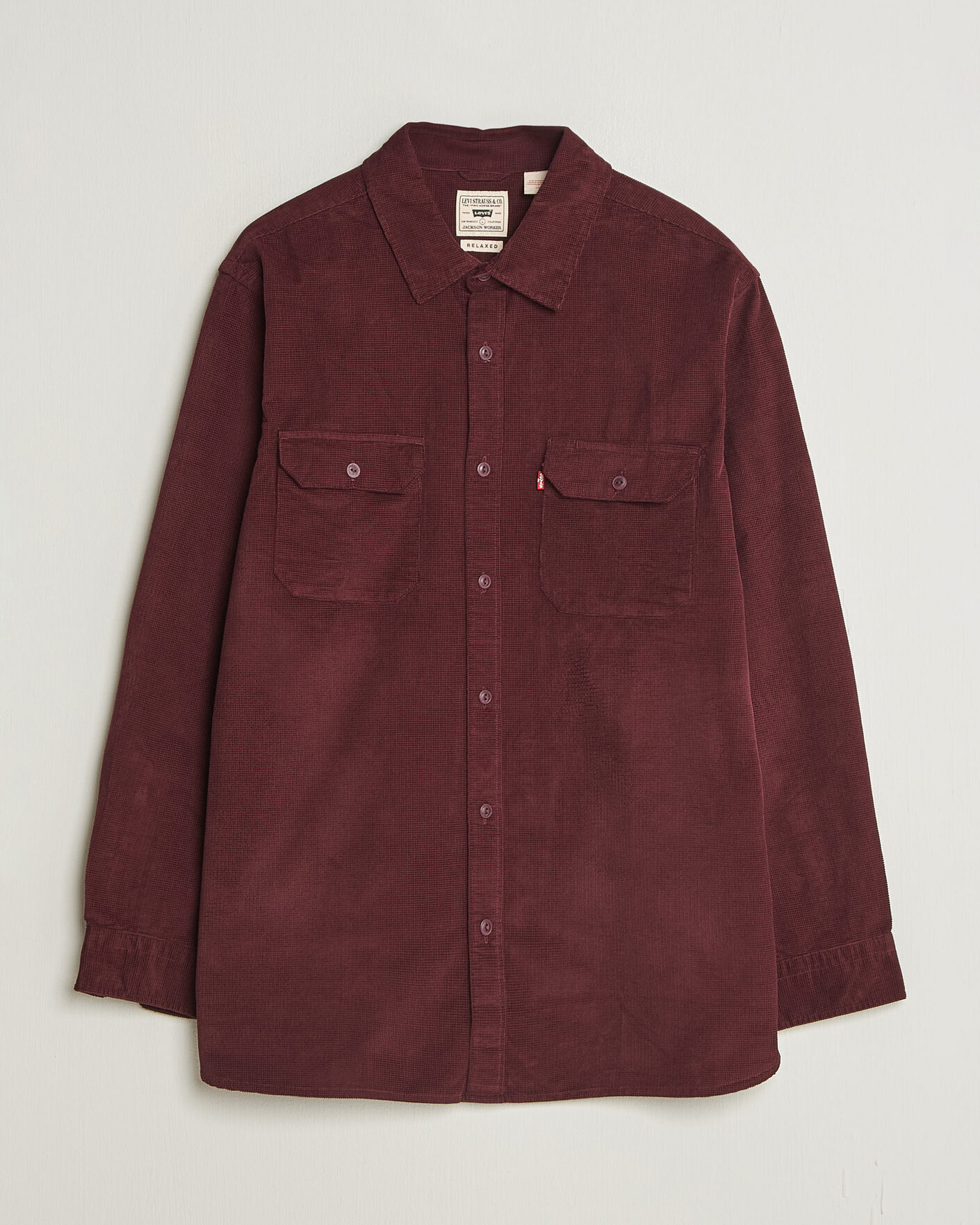 Men | Shirts | Levi's | Jackson Corduroy Worker Shirt Vineyard Wine