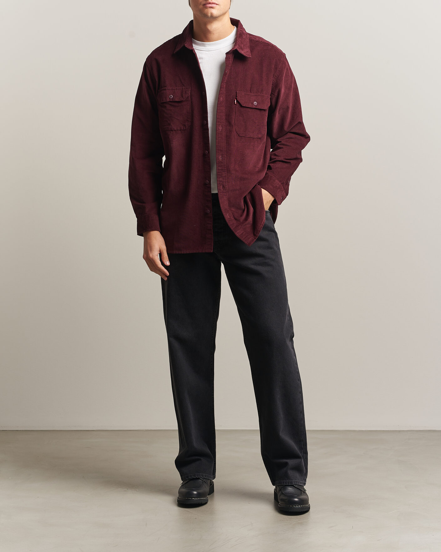 Men | Shirts | Levi's | Jackson Corduroy Worker Shirt Vineyard Wine