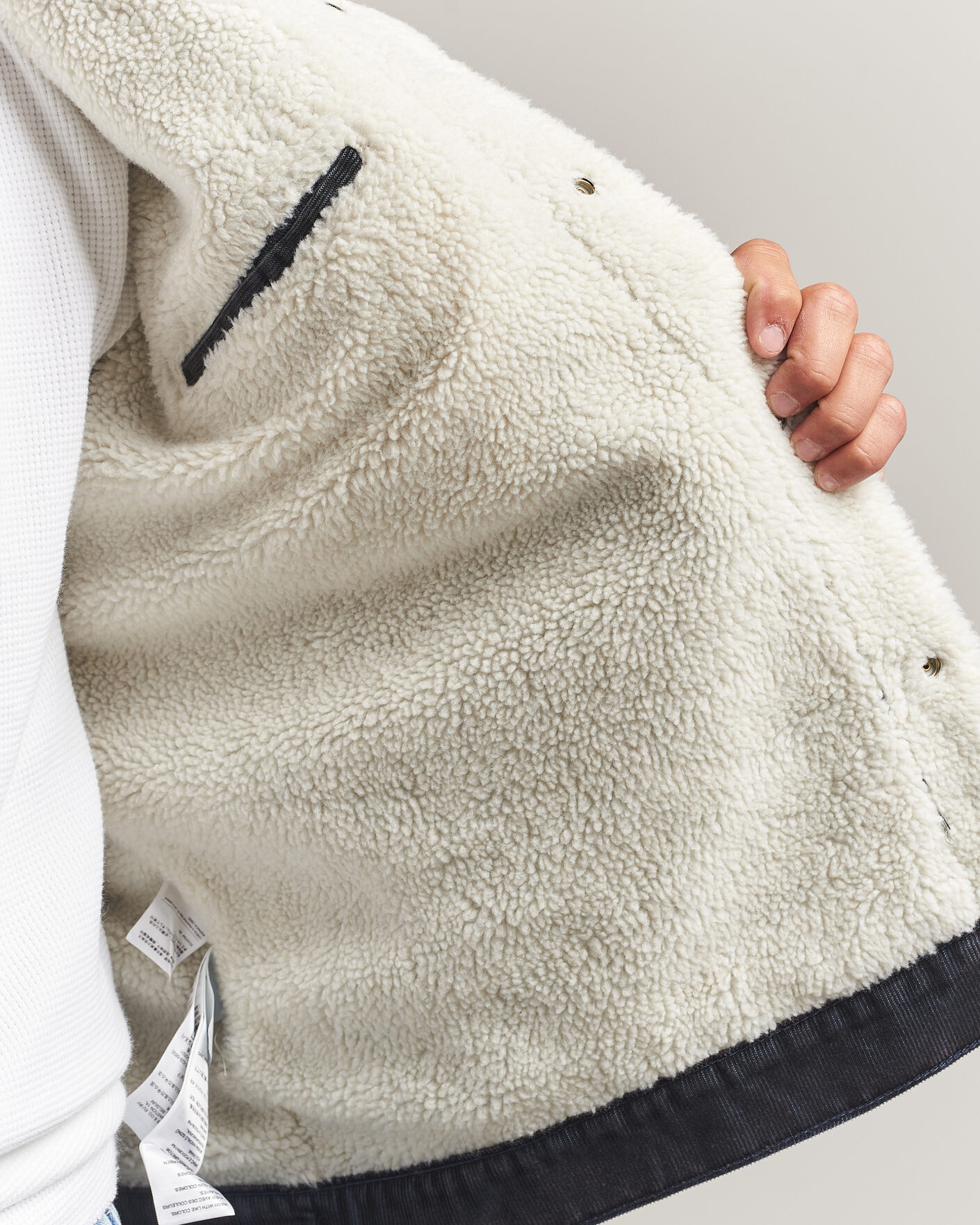 Men | Coats & Jackets | Levi's | Type 3 Sherpa Trucker Worn-In Delft Steelhead