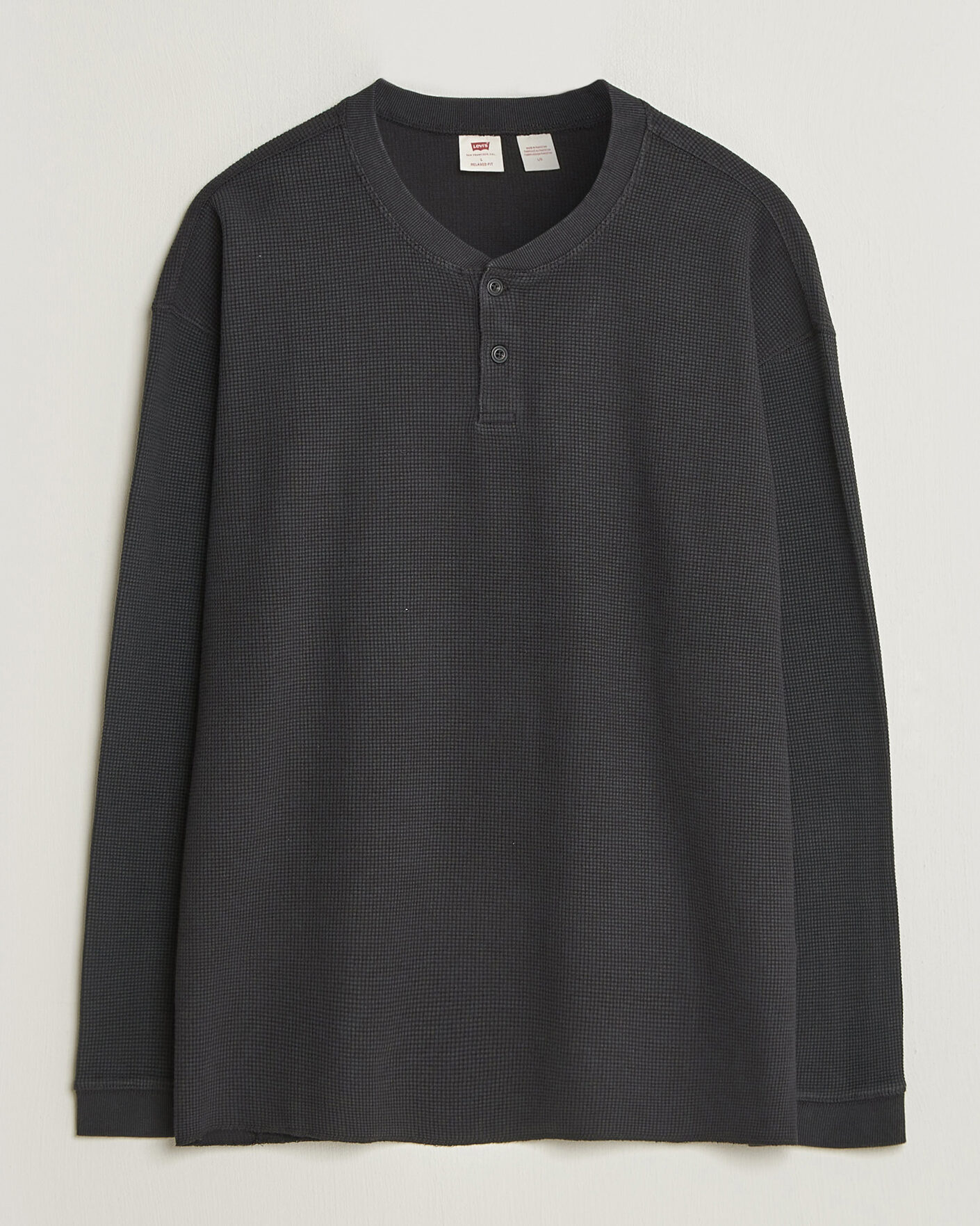 Men | Sweaters & Knitwear | Levi's | Relaxed Henley Mineral Black