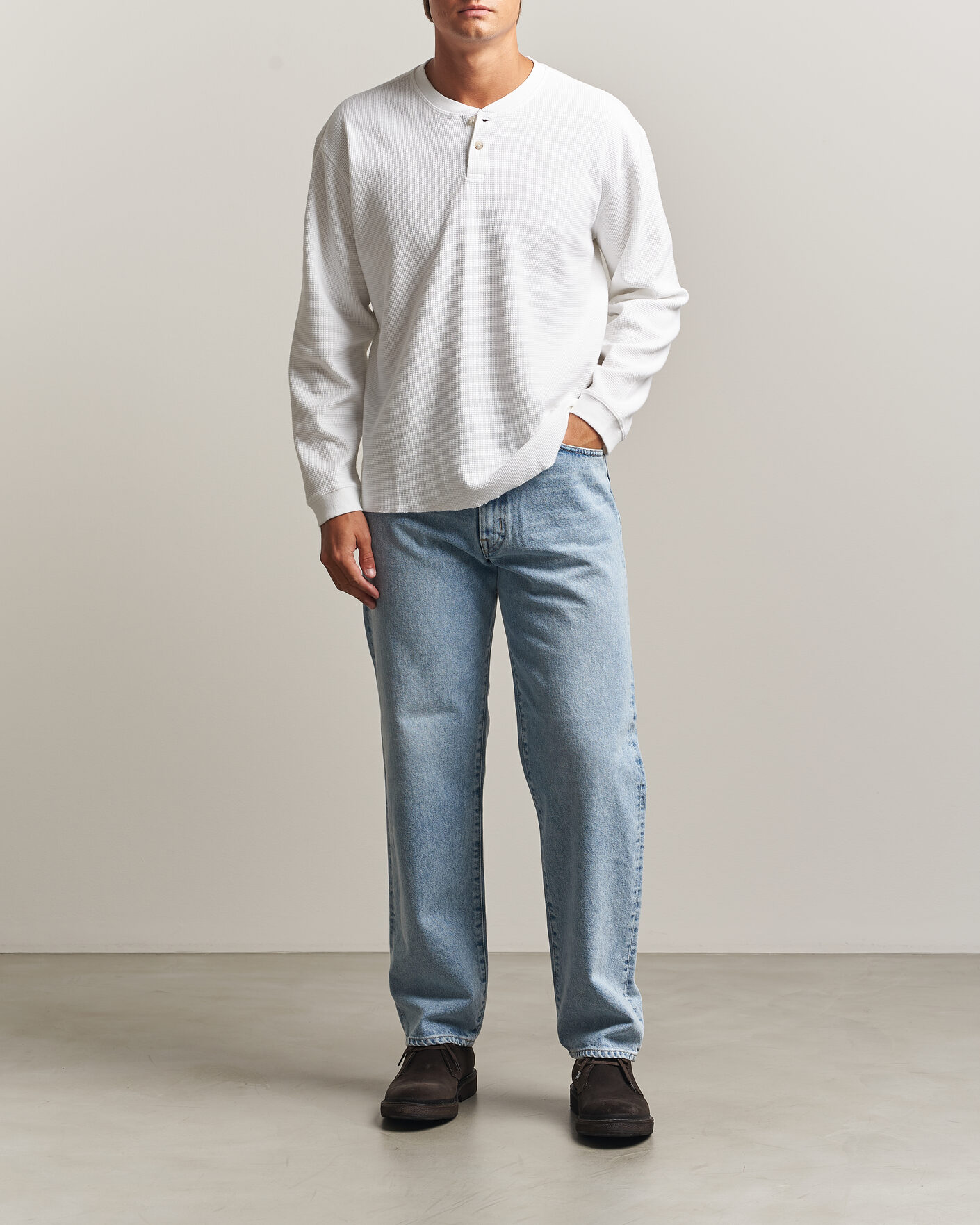 Men | Sweaters & Knitwear | Levi's | Relaxed Henley Bright White