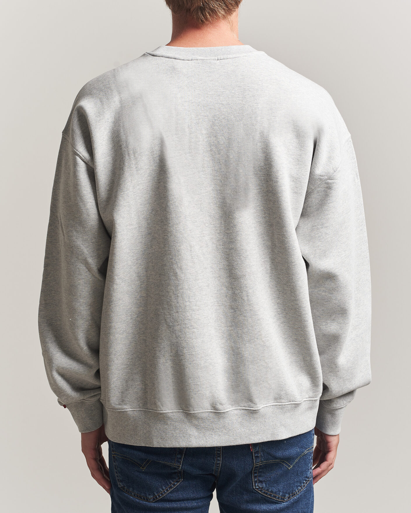 Men | Sweaters & Knitwear | Levi's | Authentic Crew Neck Sweatshirt Light Grey Heather