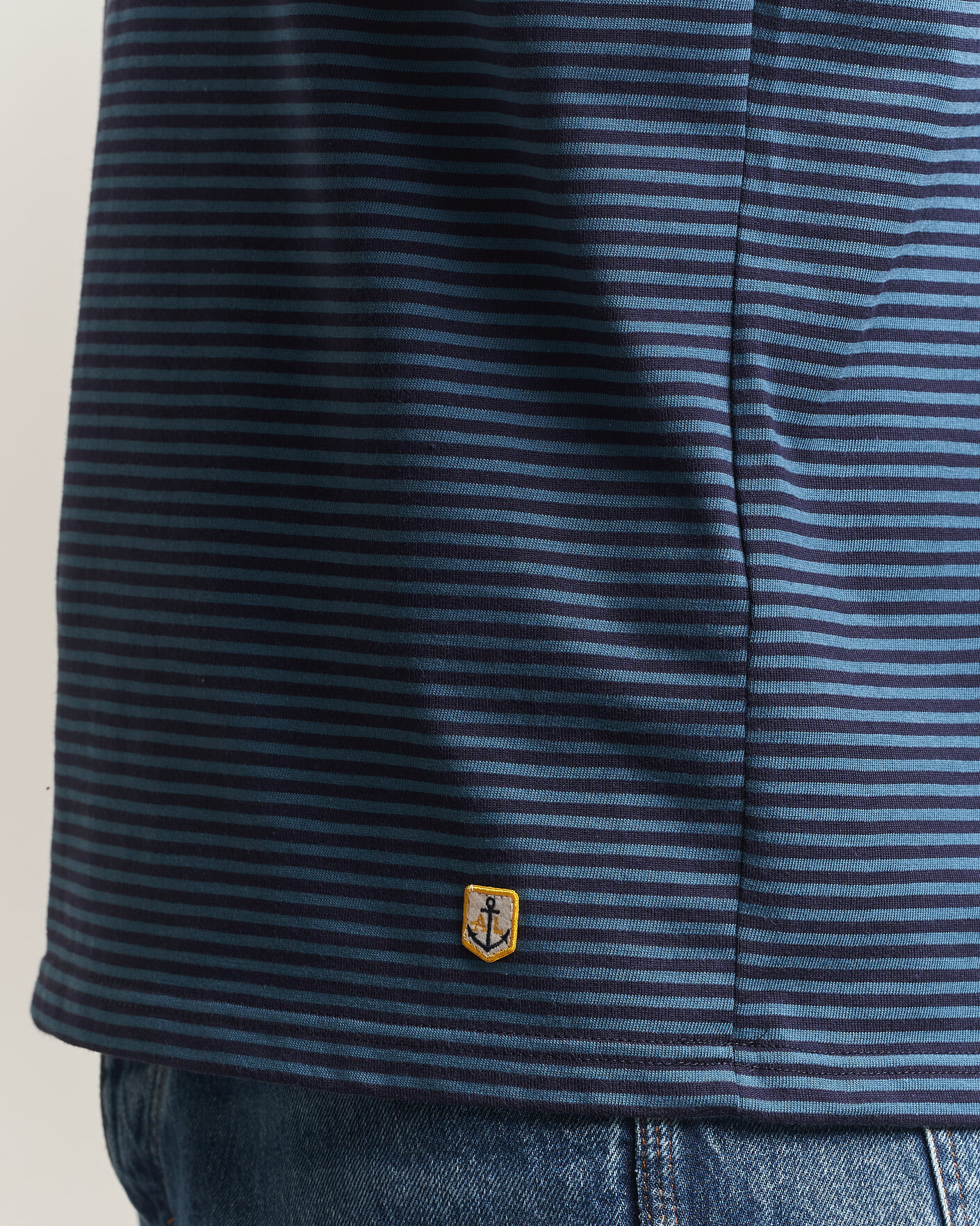 Men | T-Shirts | Armor-lux | Héritage Callac Striped T-Shirt Navy/Teal