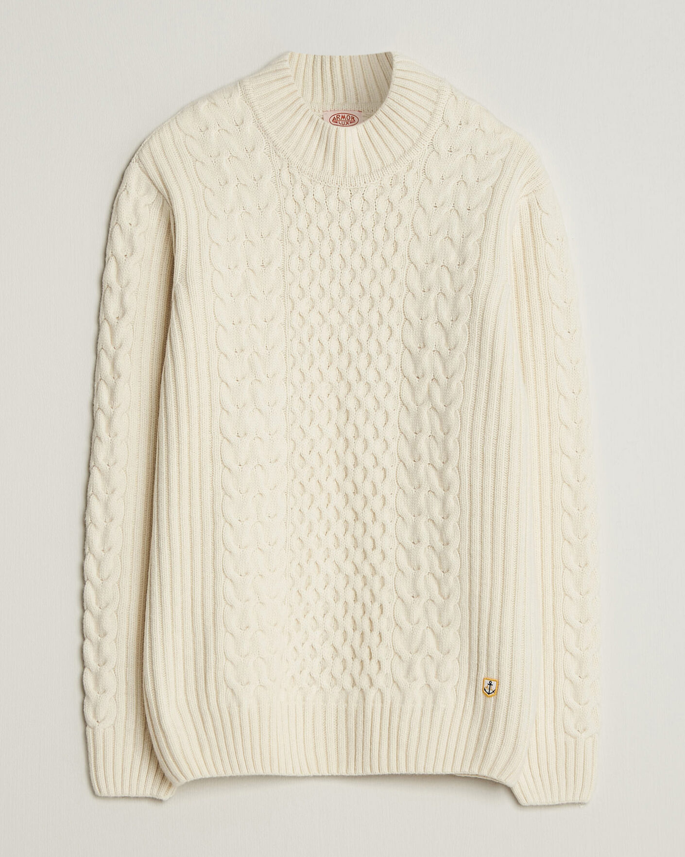 Men | Sweaters & Knitwear | Armor-lux | Wool Knitted Sweater Nature