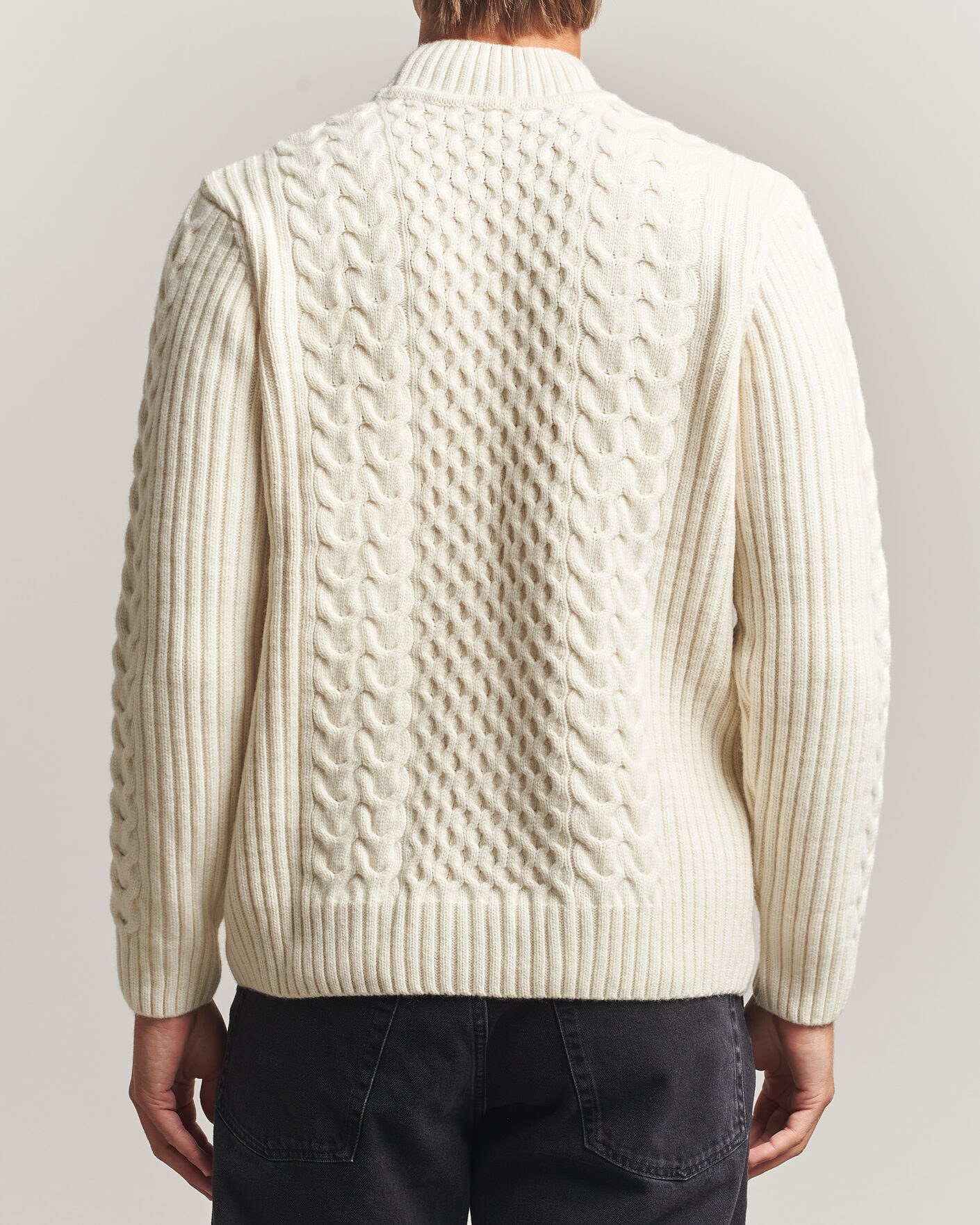 Men | Sweaters & Knitwear | Armor-lux | Wool Knitted Sweater Nature