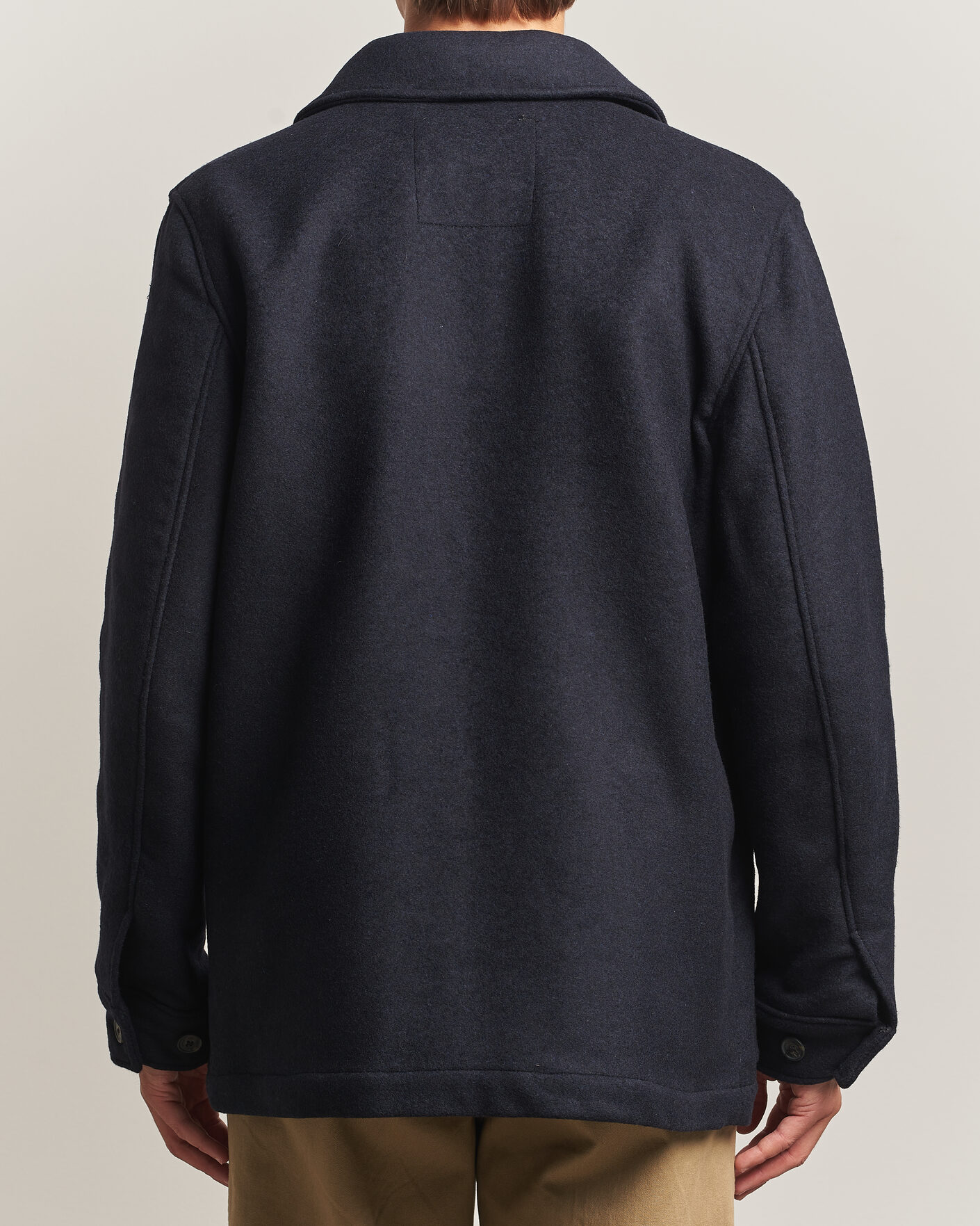 Men | Coats & Jackets | Armor-lux | Wool Shirt Jacket Rich Navy