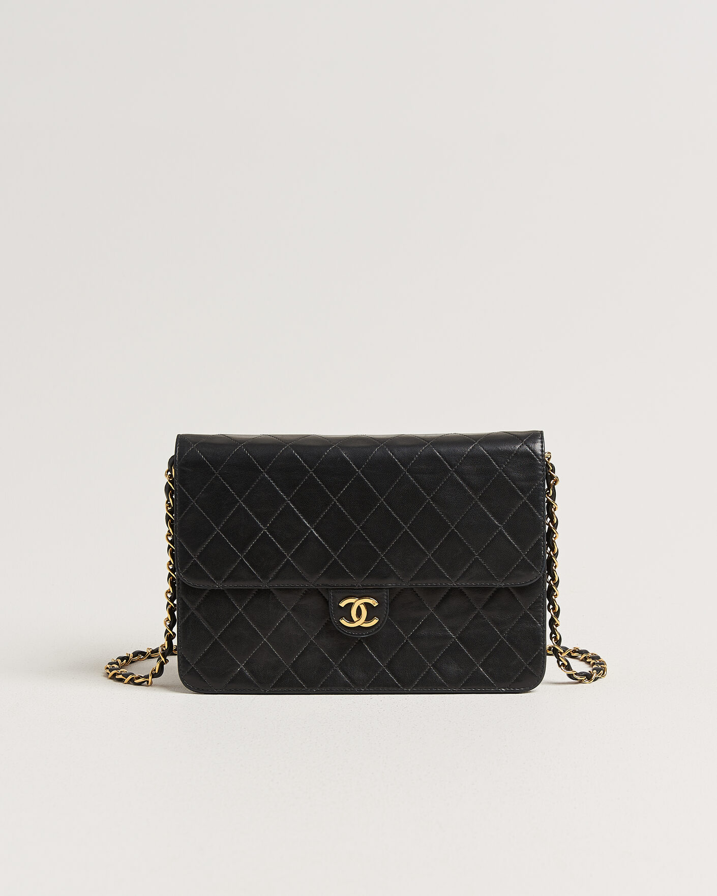 Men | Pre-Owned & Vintage Bags | Chanel Pre-Owned | Single Flap Bag Black