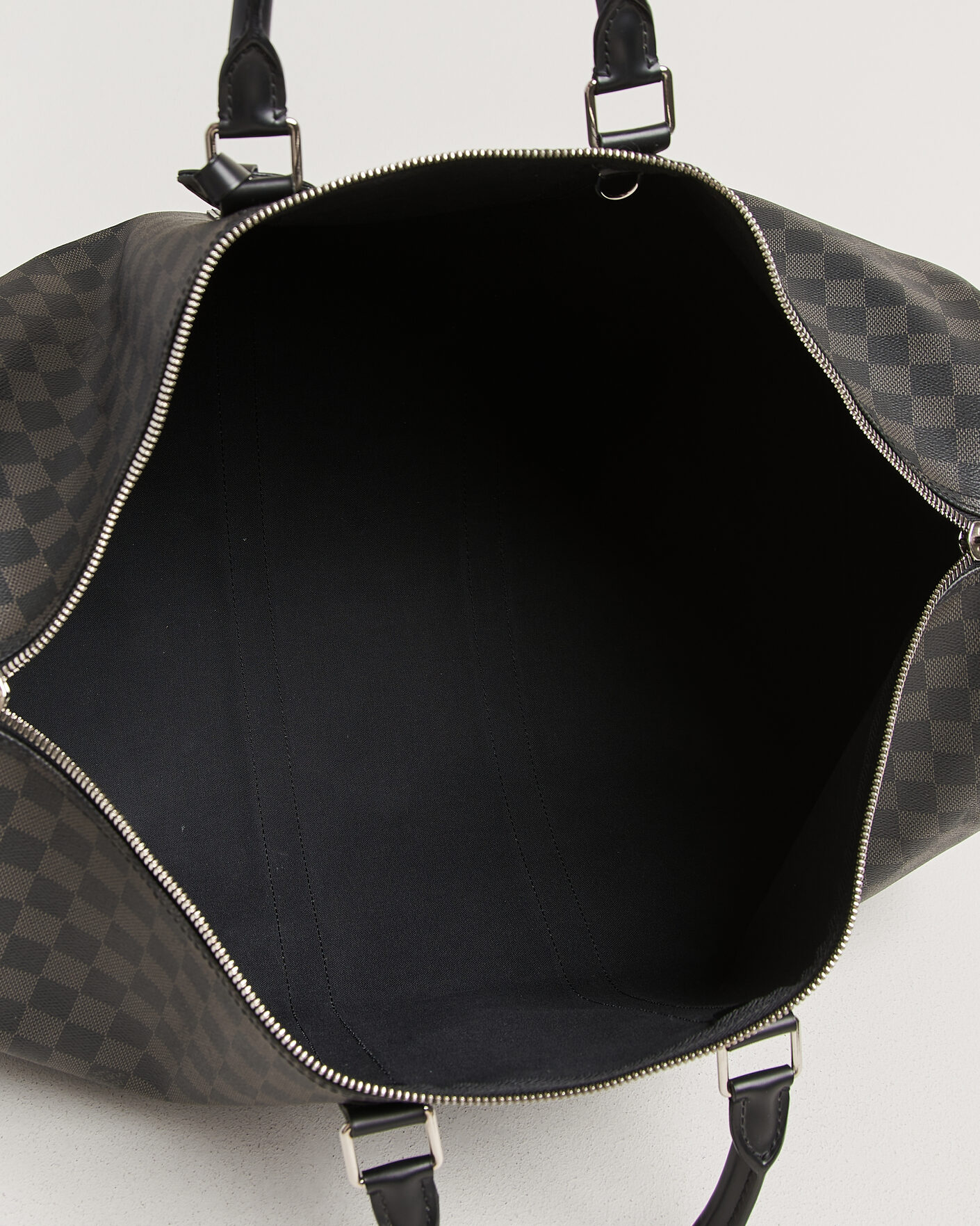 Men | Pre-Owned & Vintage Bags | Louis Vuitton Pre-Owned | Keepall Bandouliére 55 Damier Graphite