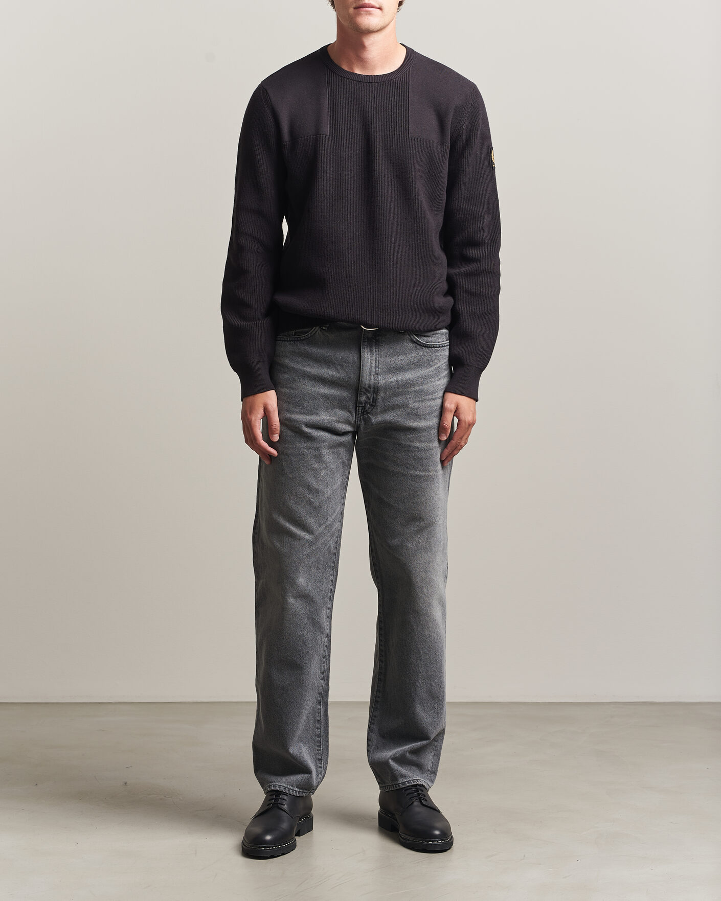 Men | Sweaters & Knitwear | Belstaff | Commander Knitted Crew Neck Black