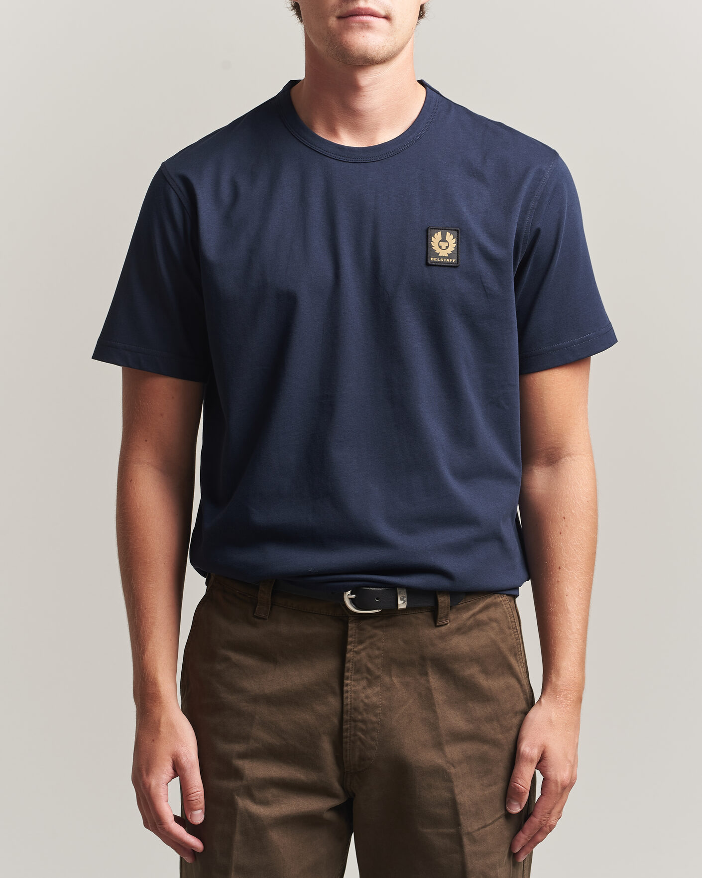 Men | T-Shirts | Belstaff | Signature Crew Neck T-Shirt Dark Ink