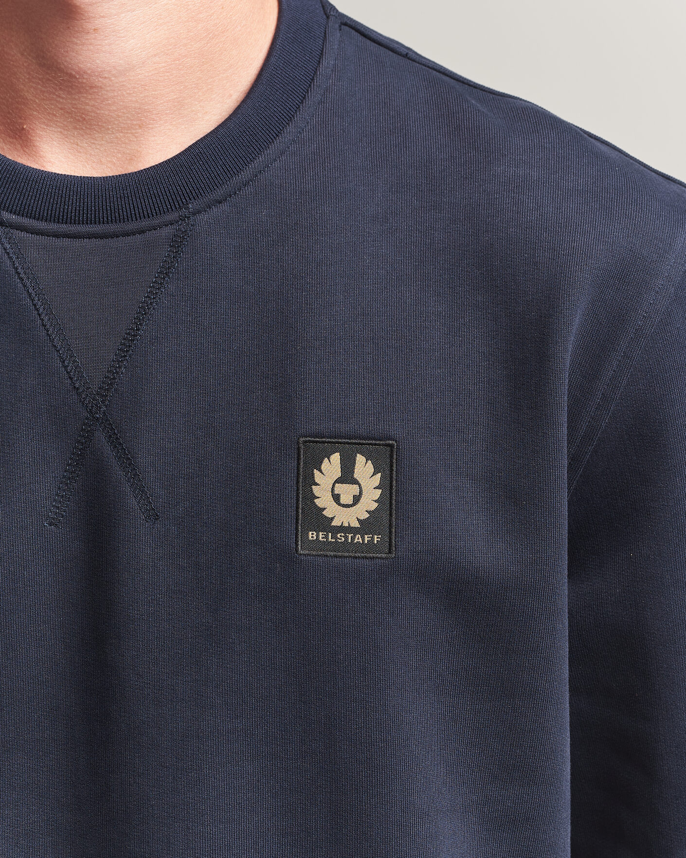 Men | Sweaters & Knitwear | Belstaff | Signature Crew Neck Sweatshirt Dark Ink