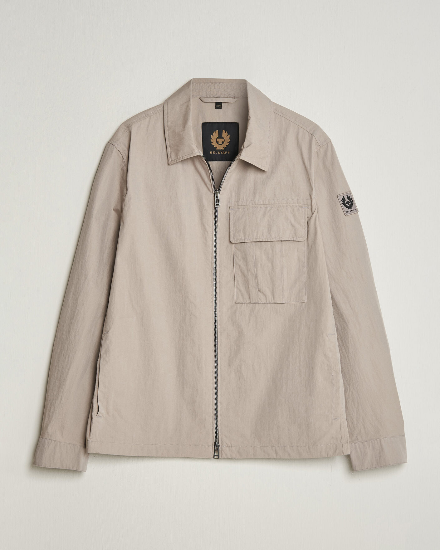 Men | Shirts | Belstaff | Cargo Overshirt Concrete