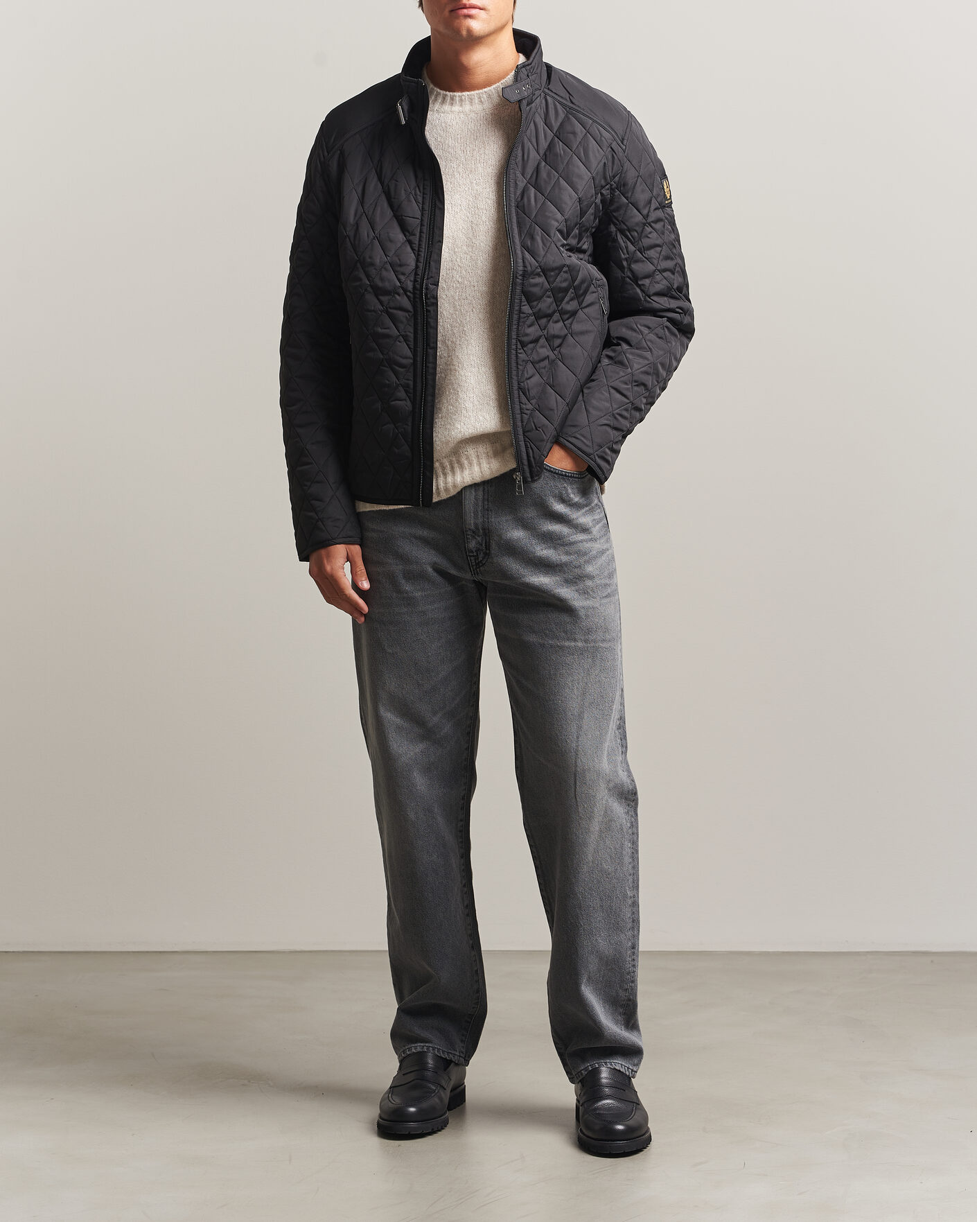 Men | Coats & Jackets | Belstaff | Pembroke Quilted Jacket Black