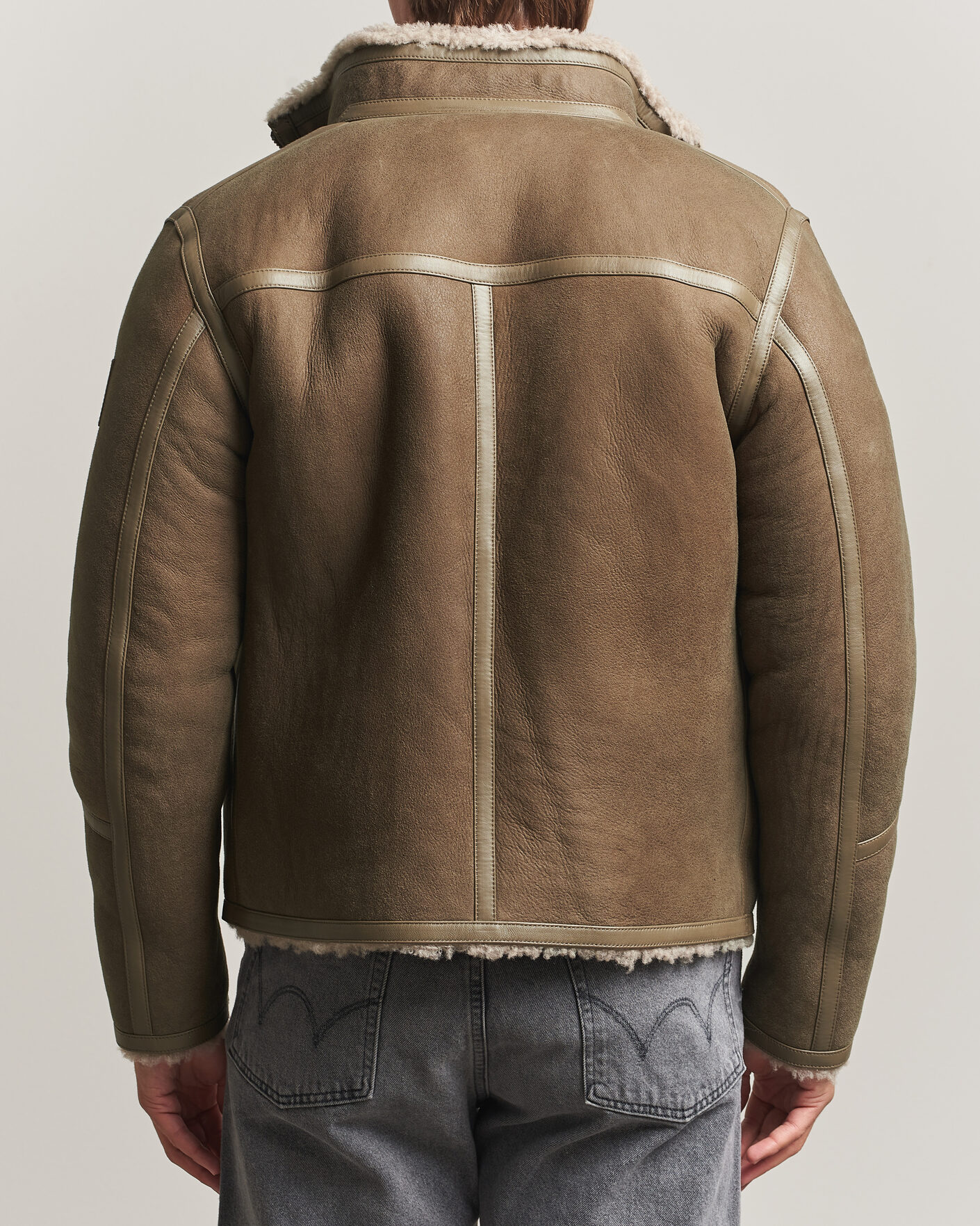 Men | Coats & Jackets | Belstaff | Highland Shearling Jacket Dark Dusty Taupe
