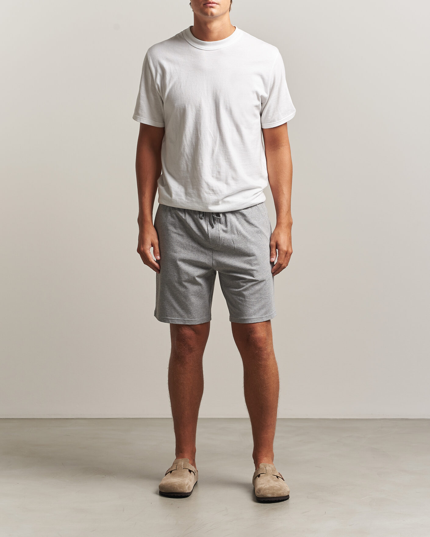 Men | Shorts | Bread & Boxers | Pyjama Shorts Grey Melange