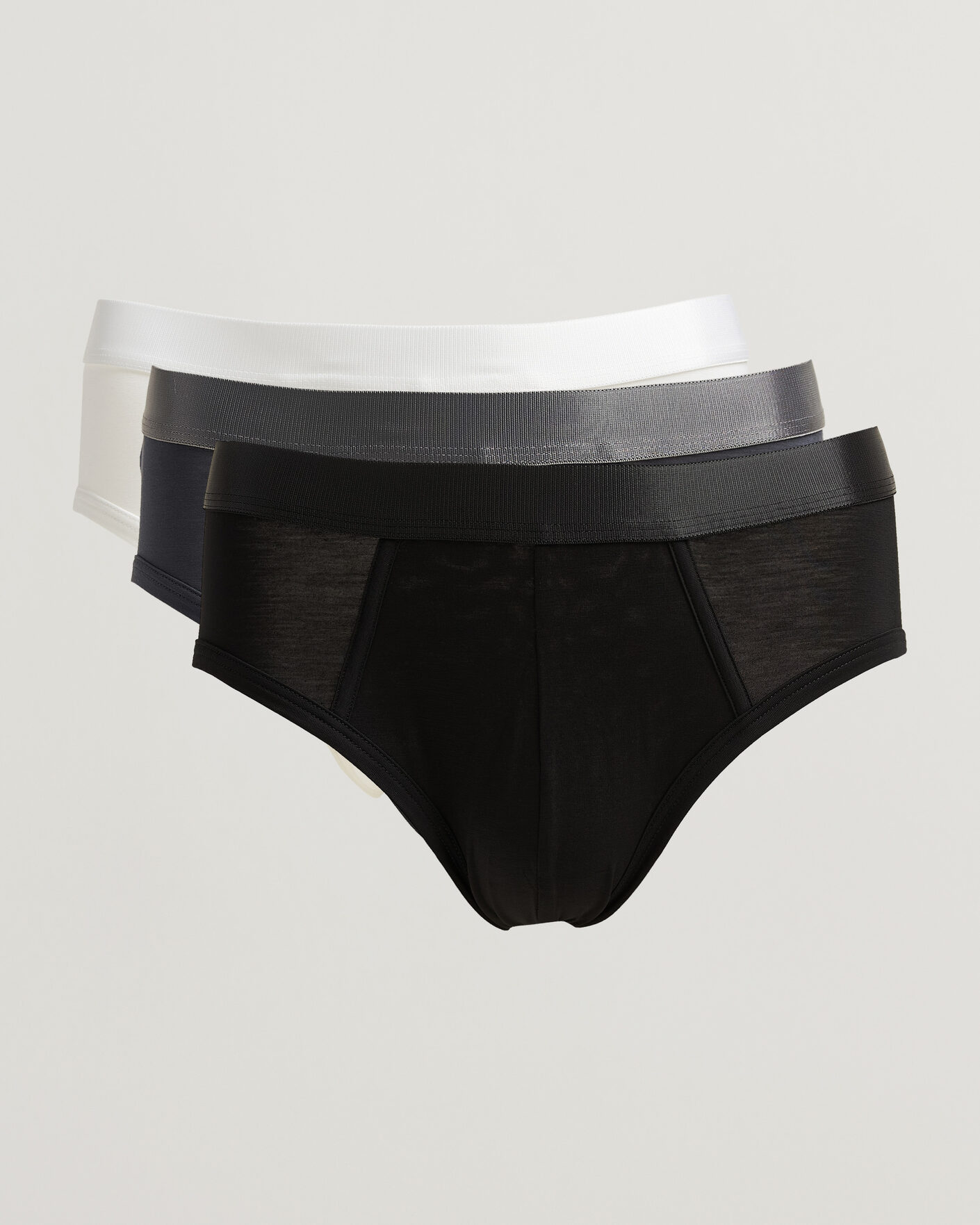 Men | Underwear & Socks | CDLP | 3-Pack Y-Brief Warm Charcoal/Black/White