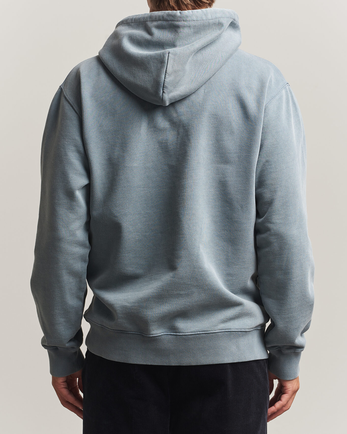 Men | Sweaters & Knitwear | Drôle de Monsieur | Classic Slogan Hoodie Dark Grey