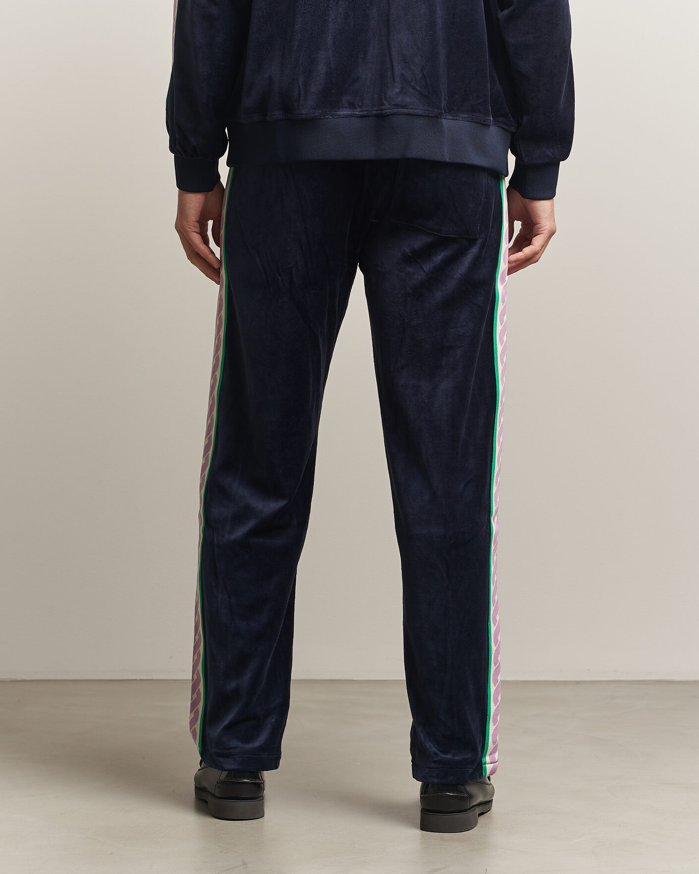 Men | Trousers | Drôle de Monsieur | Survêtement Velours Track Pants Navy