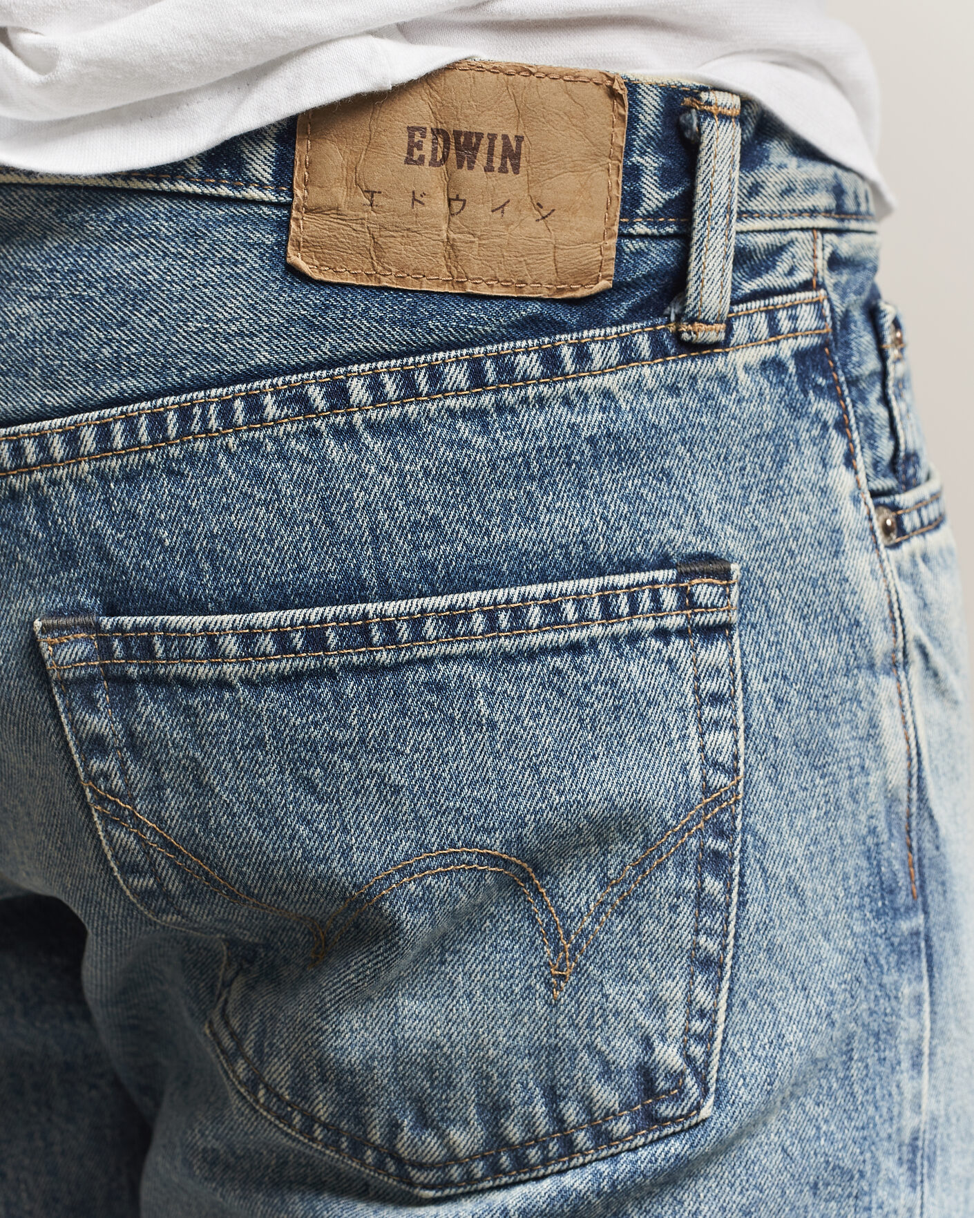 Men | Jeans | EDWIN | Regular Tapered Rainbow Selvage Jeans Light Used