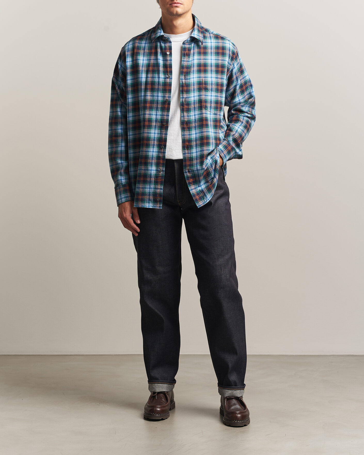 Men | Trousers | EDWIN | Loose Straight Rainbow Selvage Jeans Unwashed