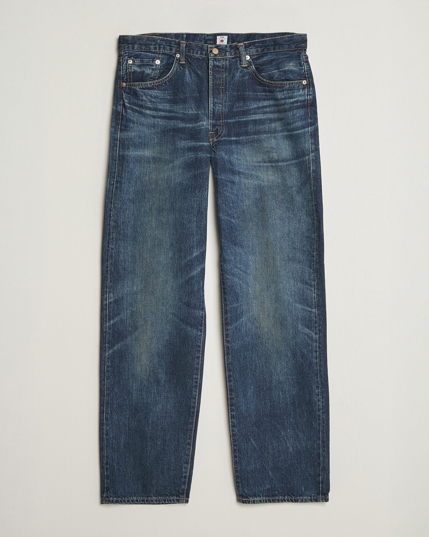 Men | Trousers | EDWIN | Loose Straight Rainbow Selvage Jeans Dark Used