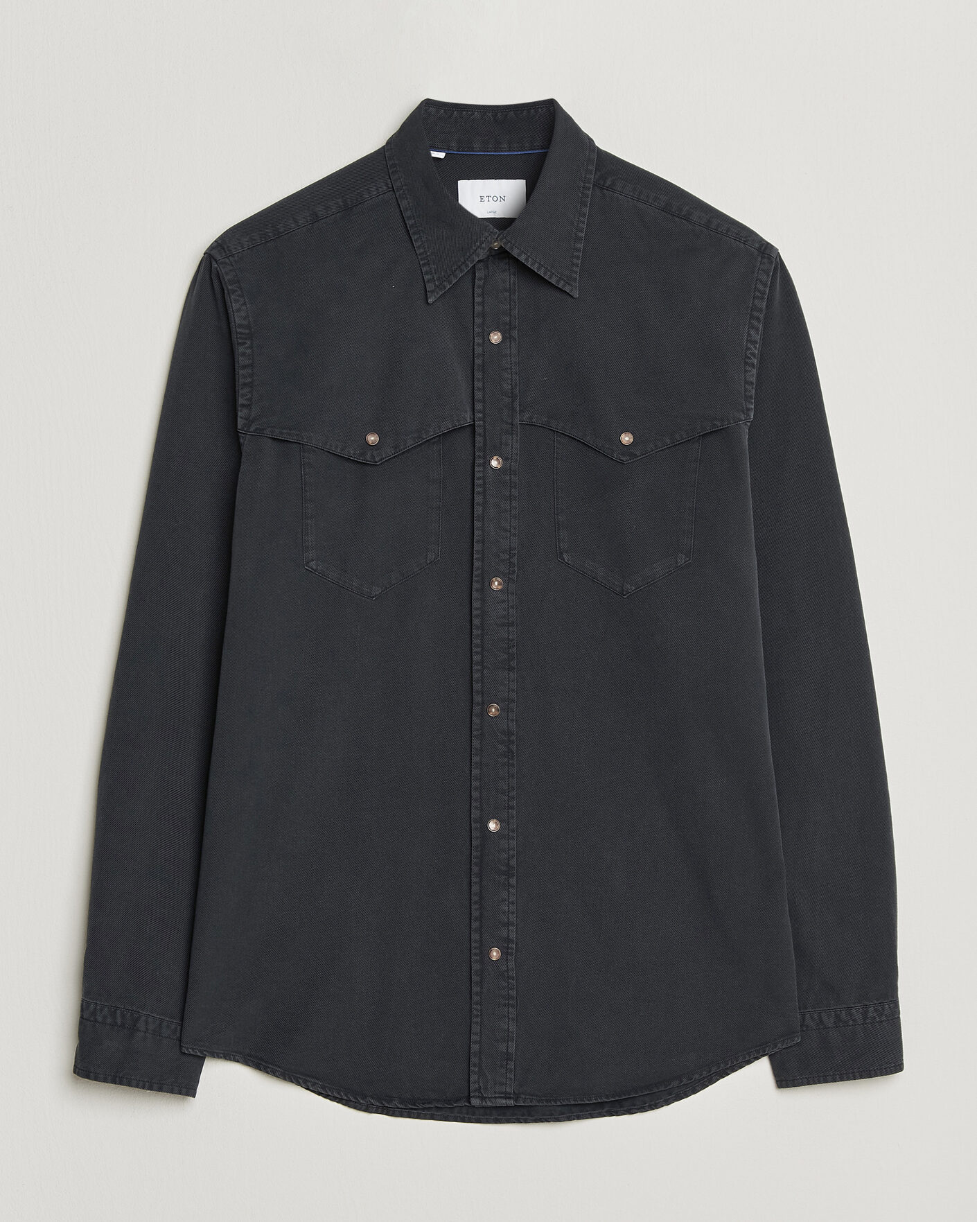 Men | Shirts | Eton | Indigo Western Shirt Black