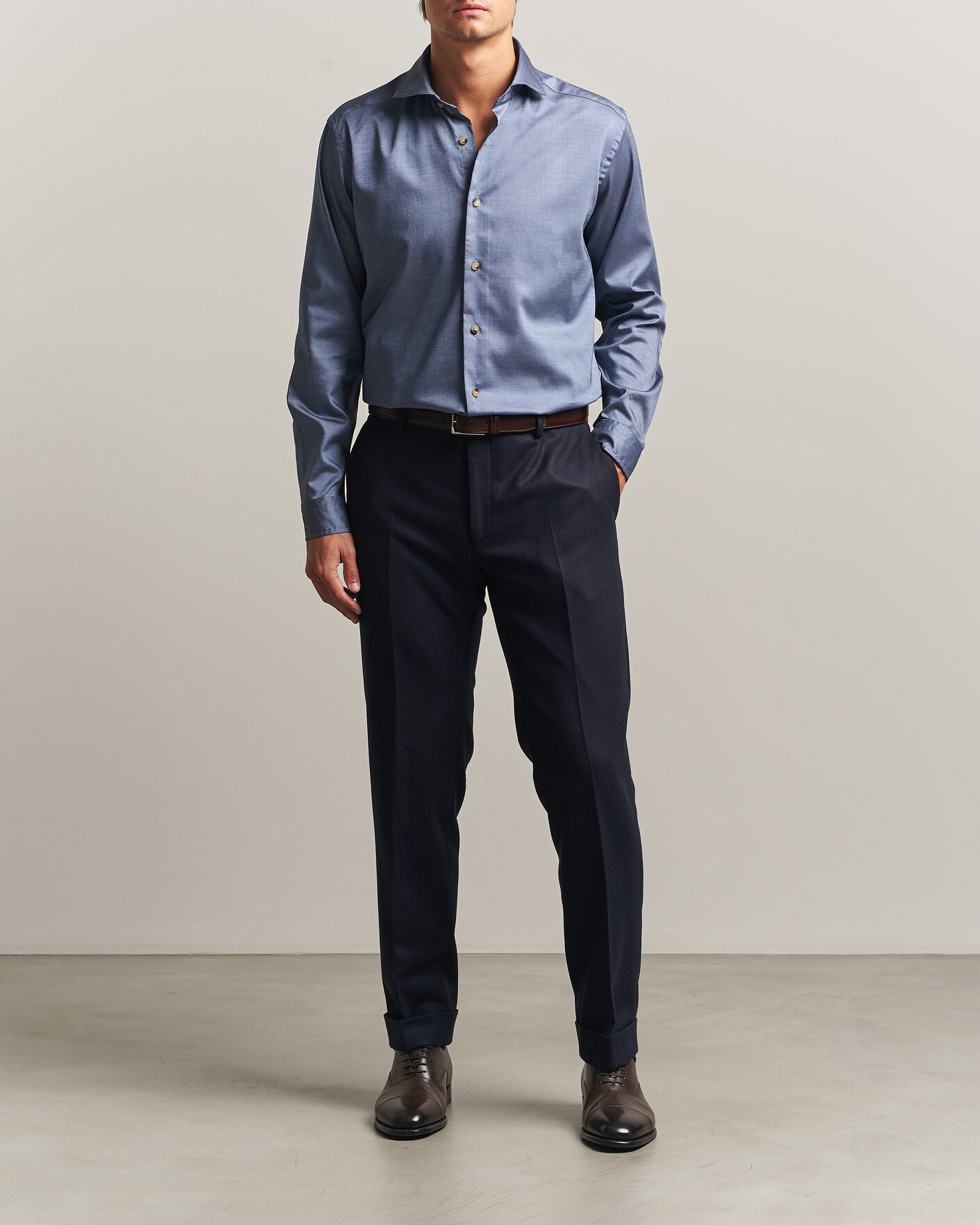 Men | Shirts | Eton | Signature Oxford Shirt Blue