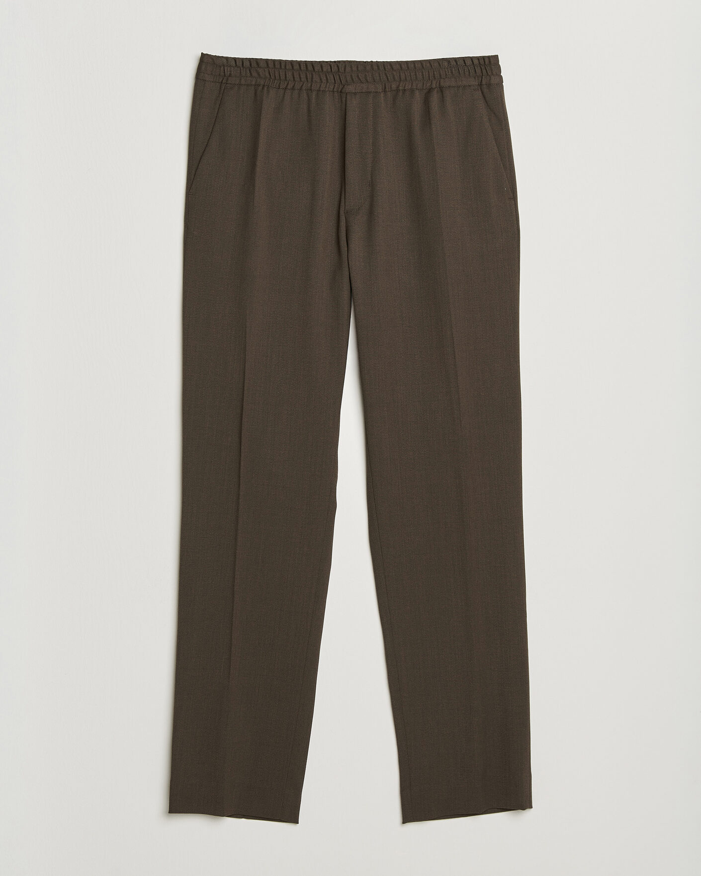 Men | Trousers | Filippa K | Theo Relaxed Wool Trousers Walnut Brown
