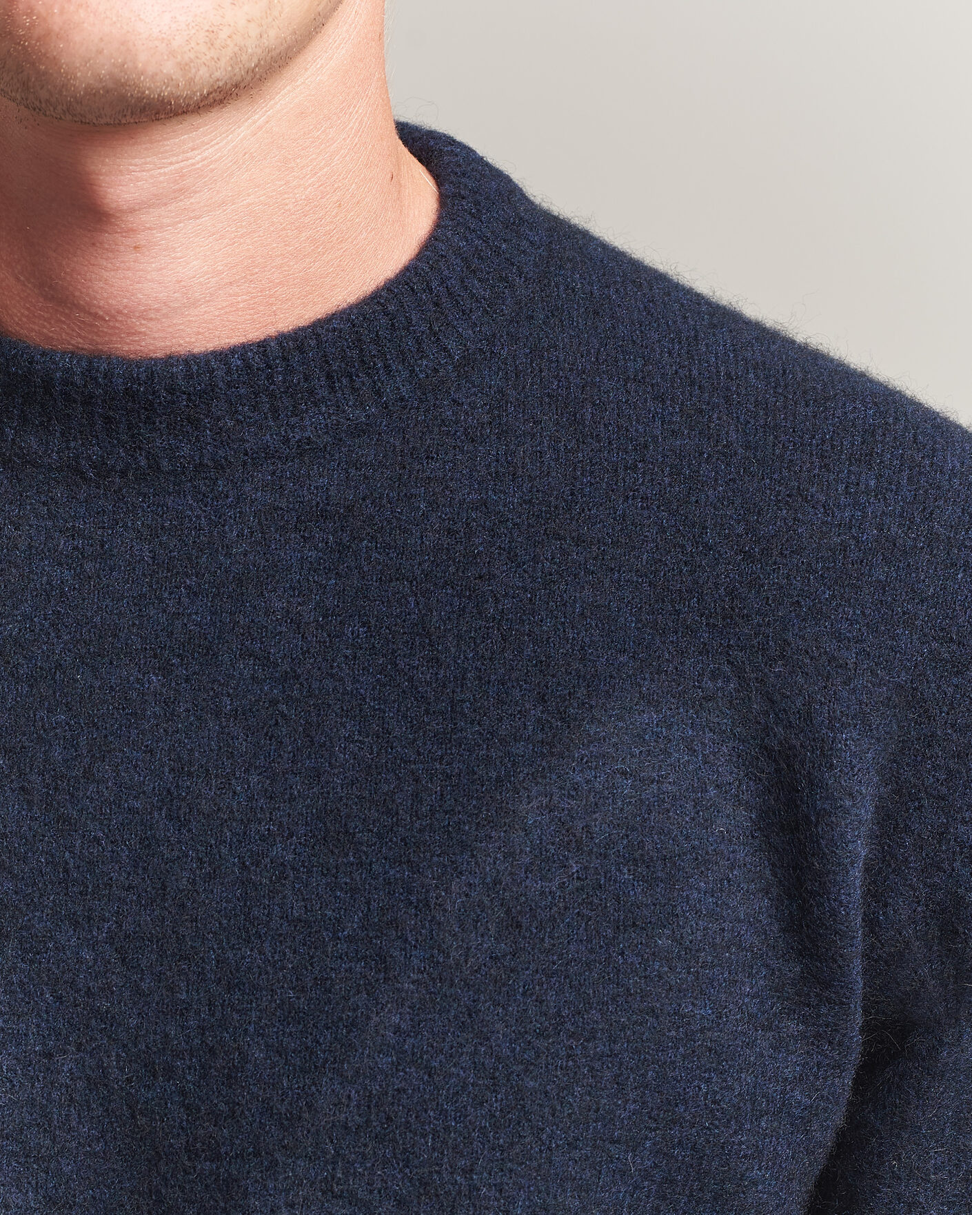 Men | Sweaters & Knitwear | Filippa K | Yak Knitted Sweater Navy