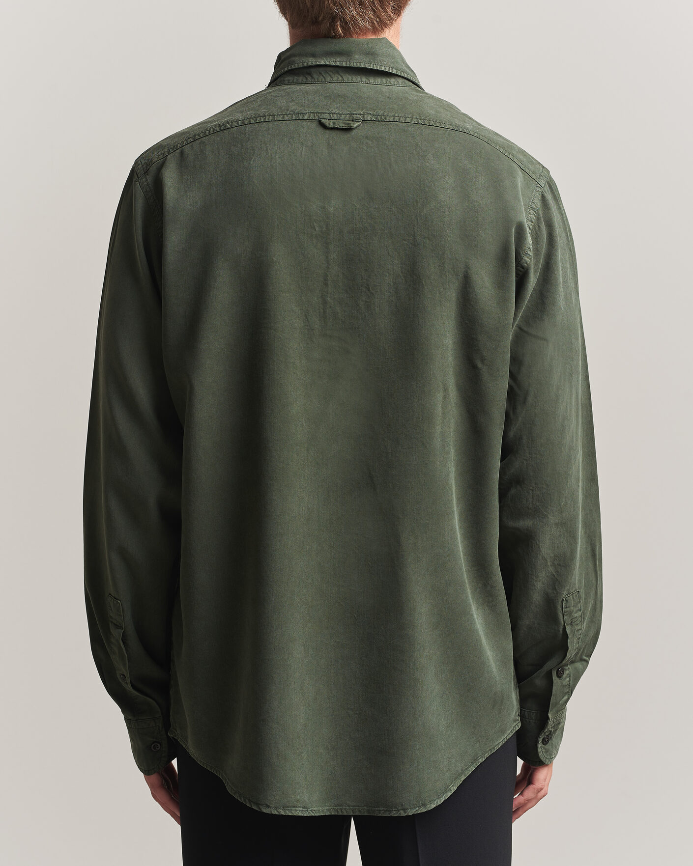 Men | Shirts | Filippa K | Zack Lyocell Shirt Night Green