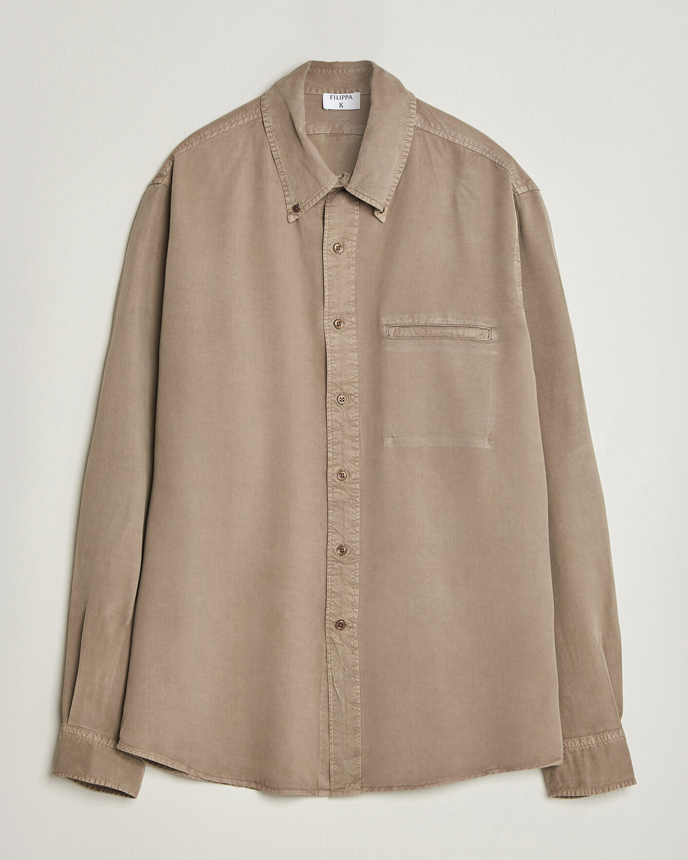 Men | Shirts | Filippa K | Zack Lyocell Shirt Stone Taupe