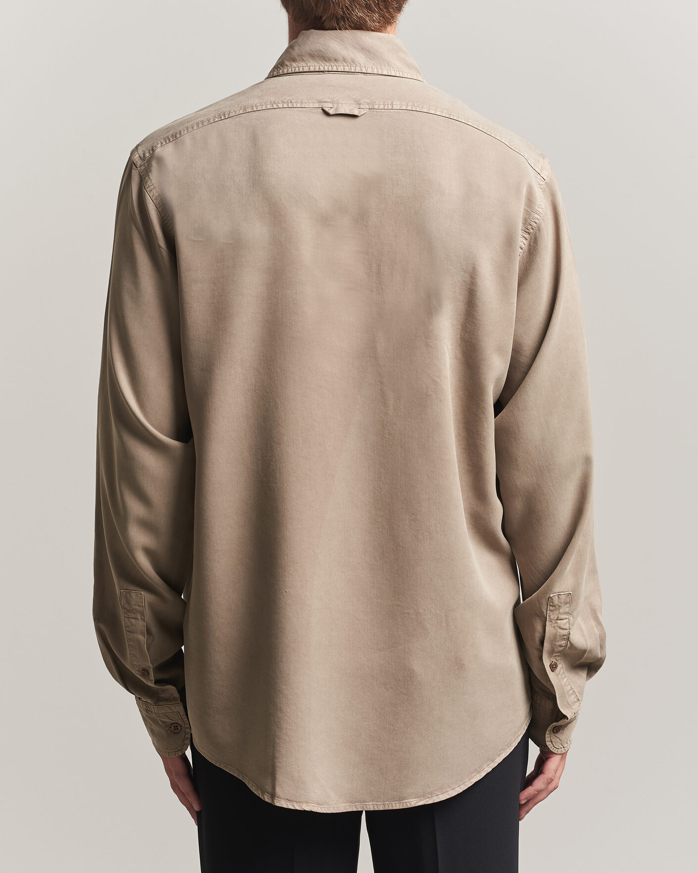 Men | Shirts | Filippa K | Zack Lyocell Shirt Stone Taupe