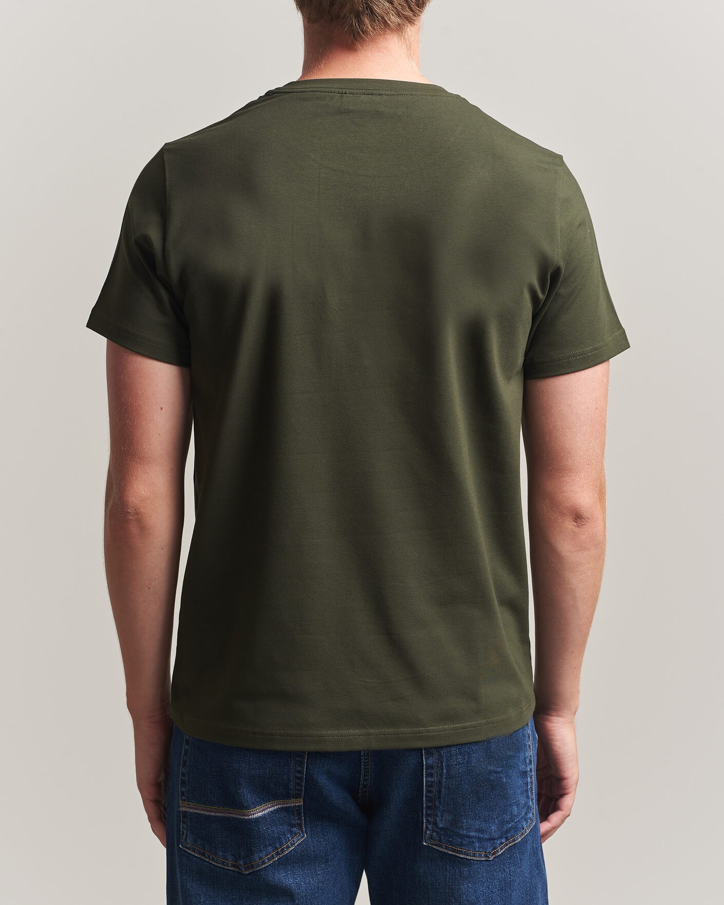 Men | T-Shirts | Filippa K | Soft Lycra T-Shirt Night Green