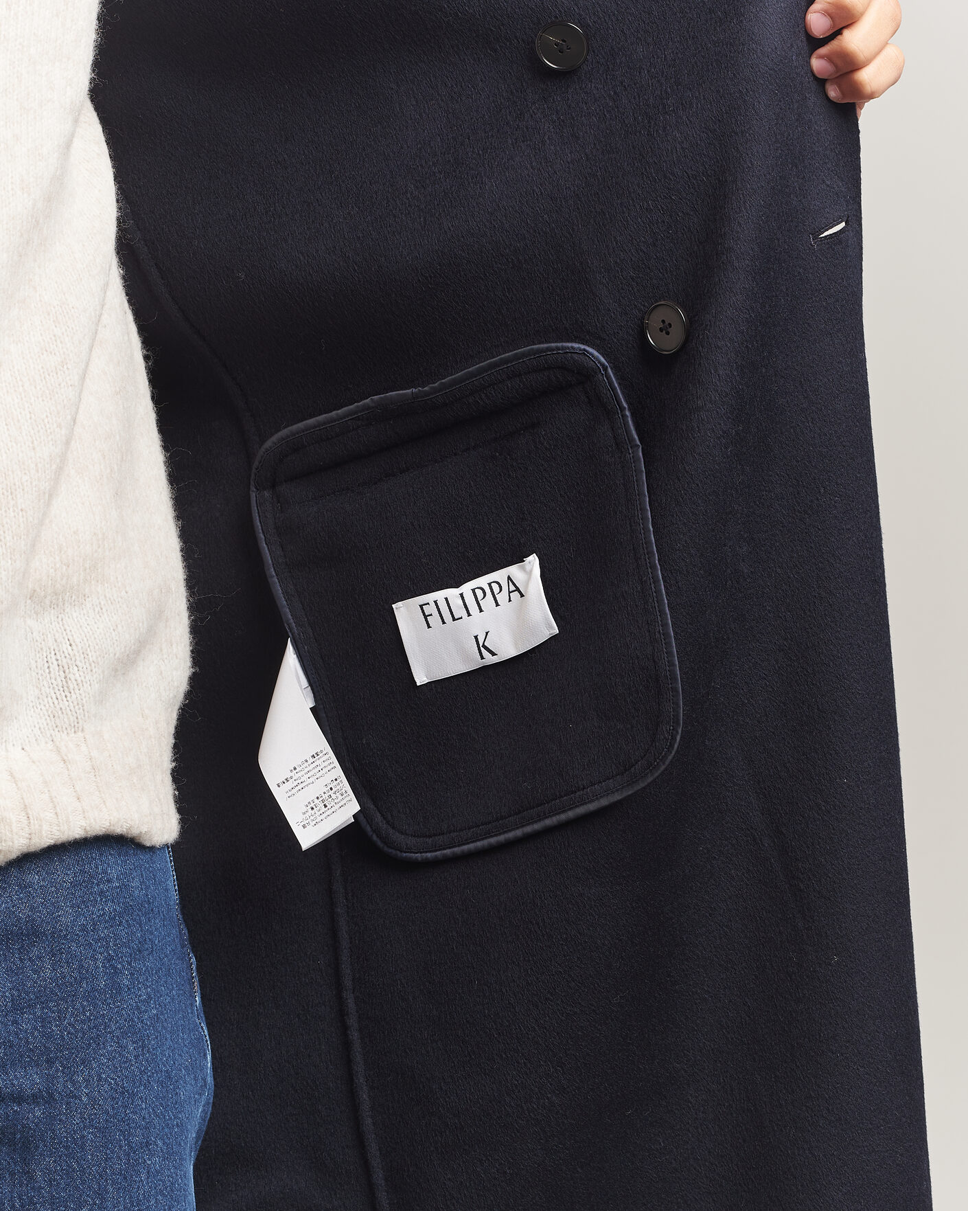 Men | Coats & Jackets | Filippa K | Athens Wool Coat Navy