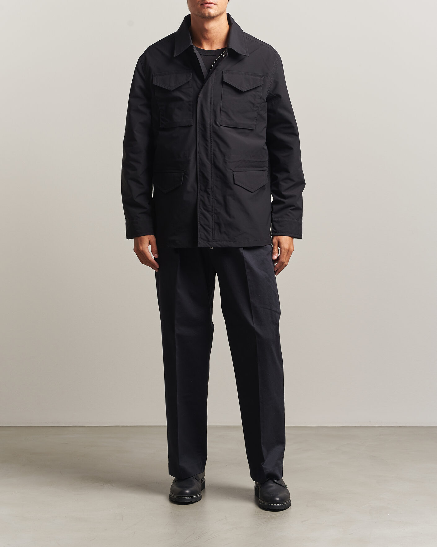 Men | Coats & Jackets | Filippa K | Field Jacket Black